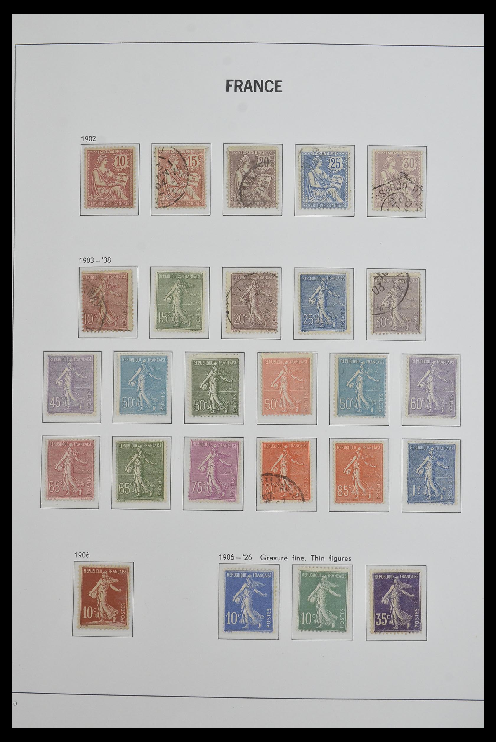 33480 007 - Postzegelverzameling 33480 Frankrijk 1849-1993.