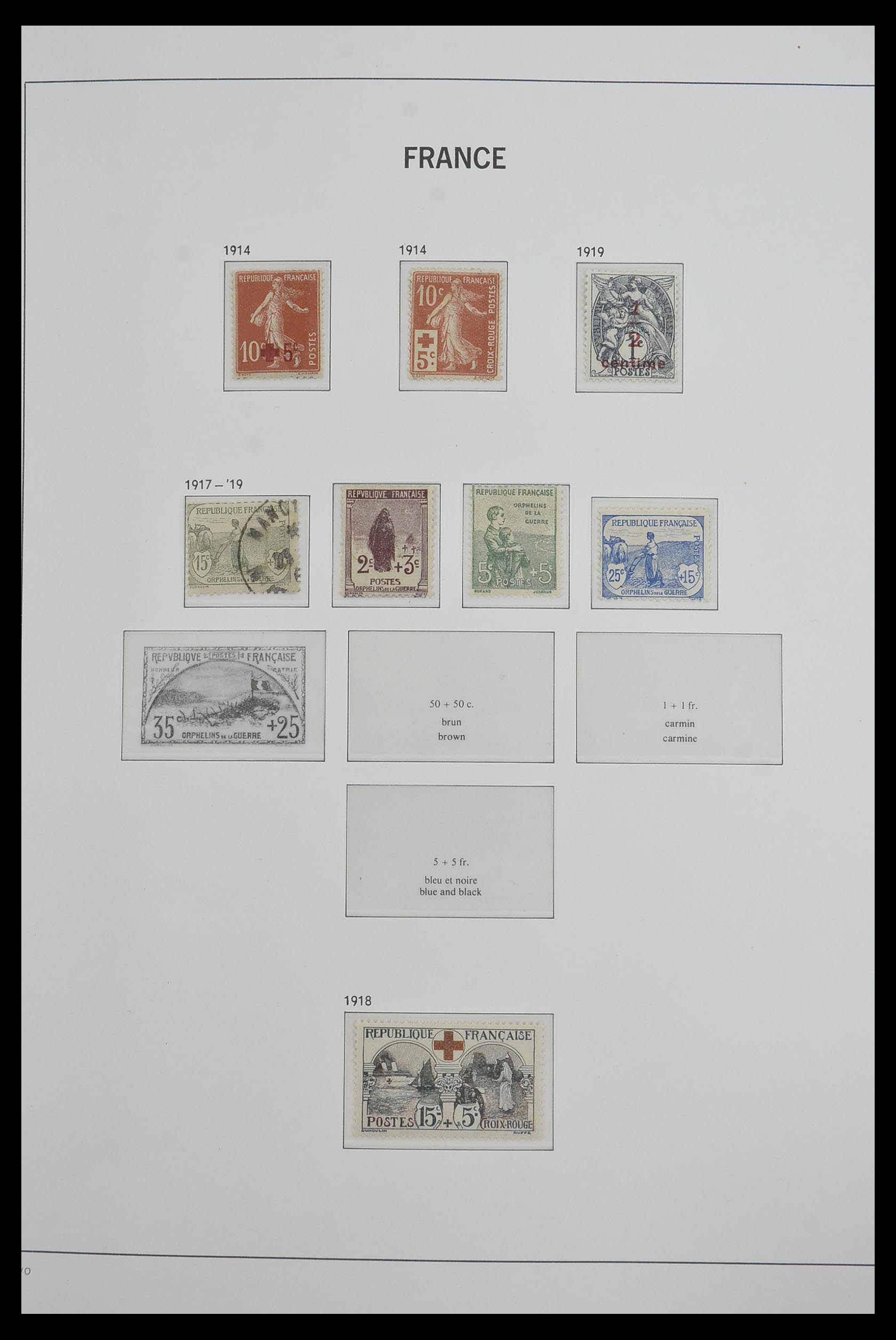 33480 009 - Postzegelverzameling 33480 Frankrijk 1849-1993.