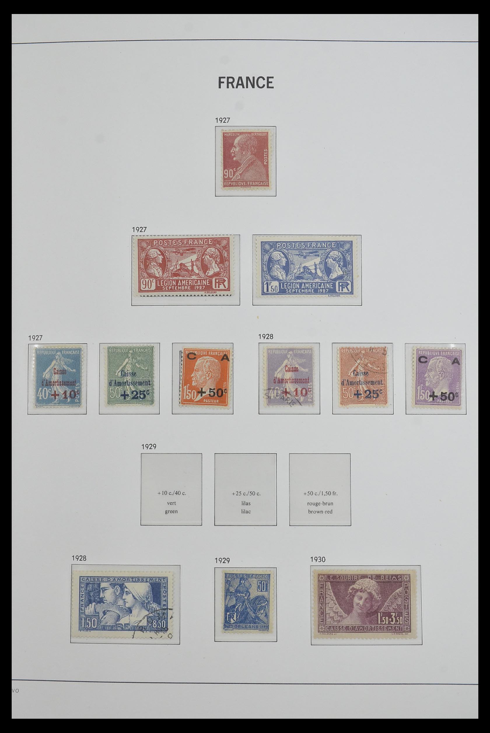 33480 013 - Postzegelverzameling 33480 Frankrijk 1849-1993.