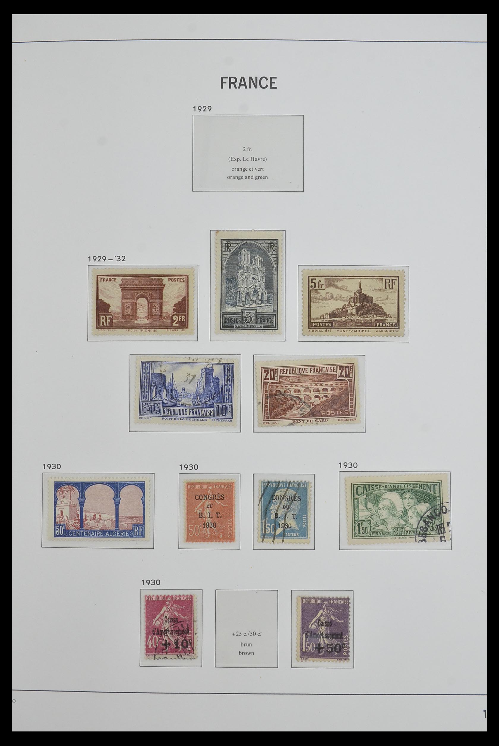 33480 014 - Postzegelverzameling 33480 Frankrijk 1849-1993.