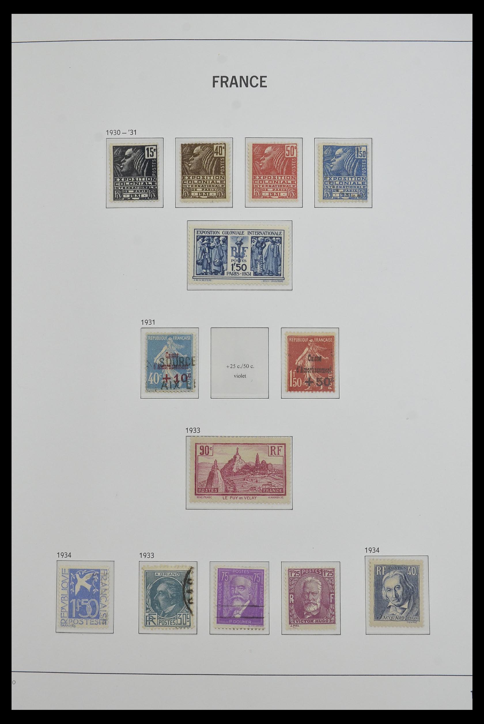 33480 015 - Postzegelverzameling 33480 Frankrijk 1849-1993.
