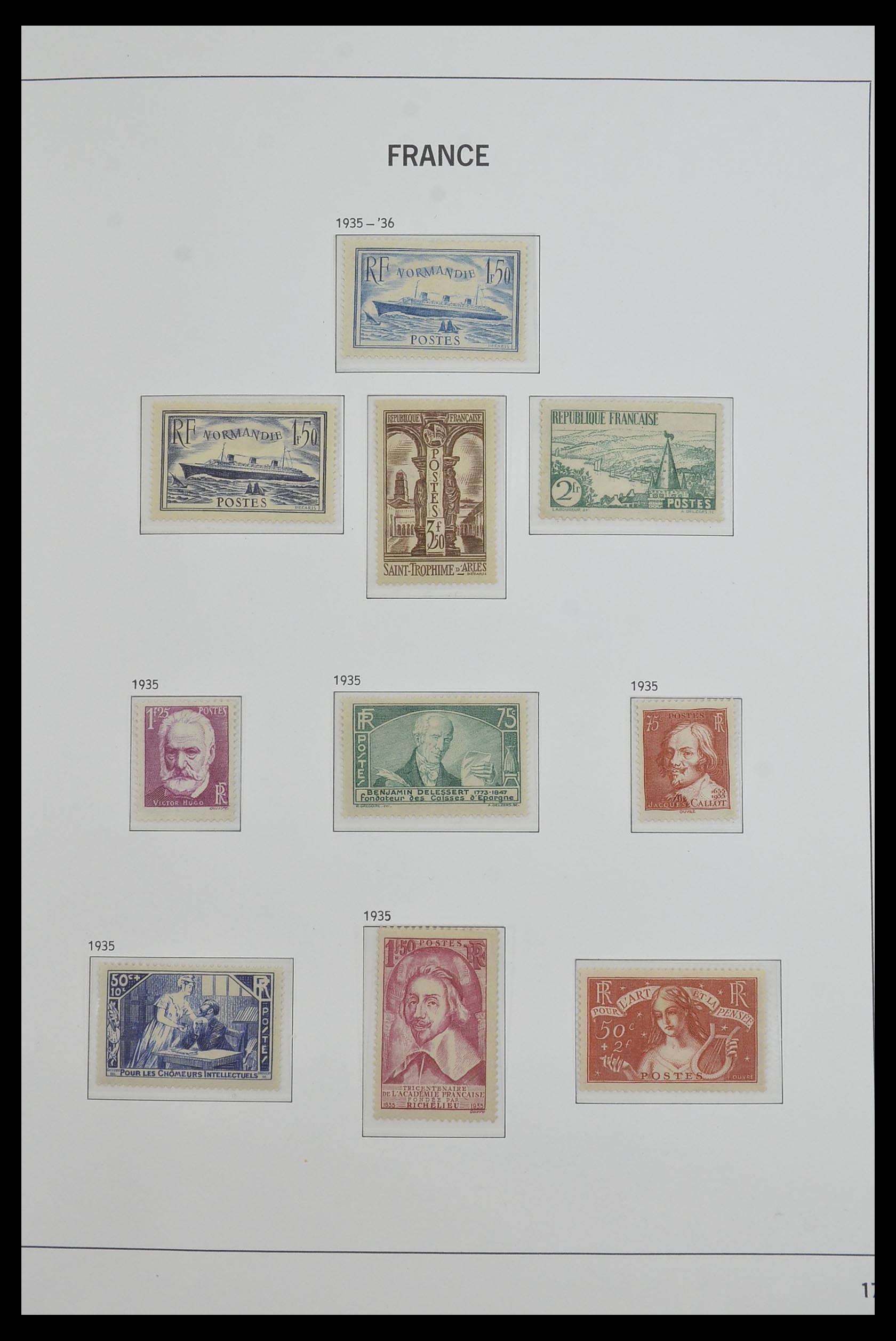 33480 017 - Postzegelverzameling 33480 Frankrijk 1849-1993.