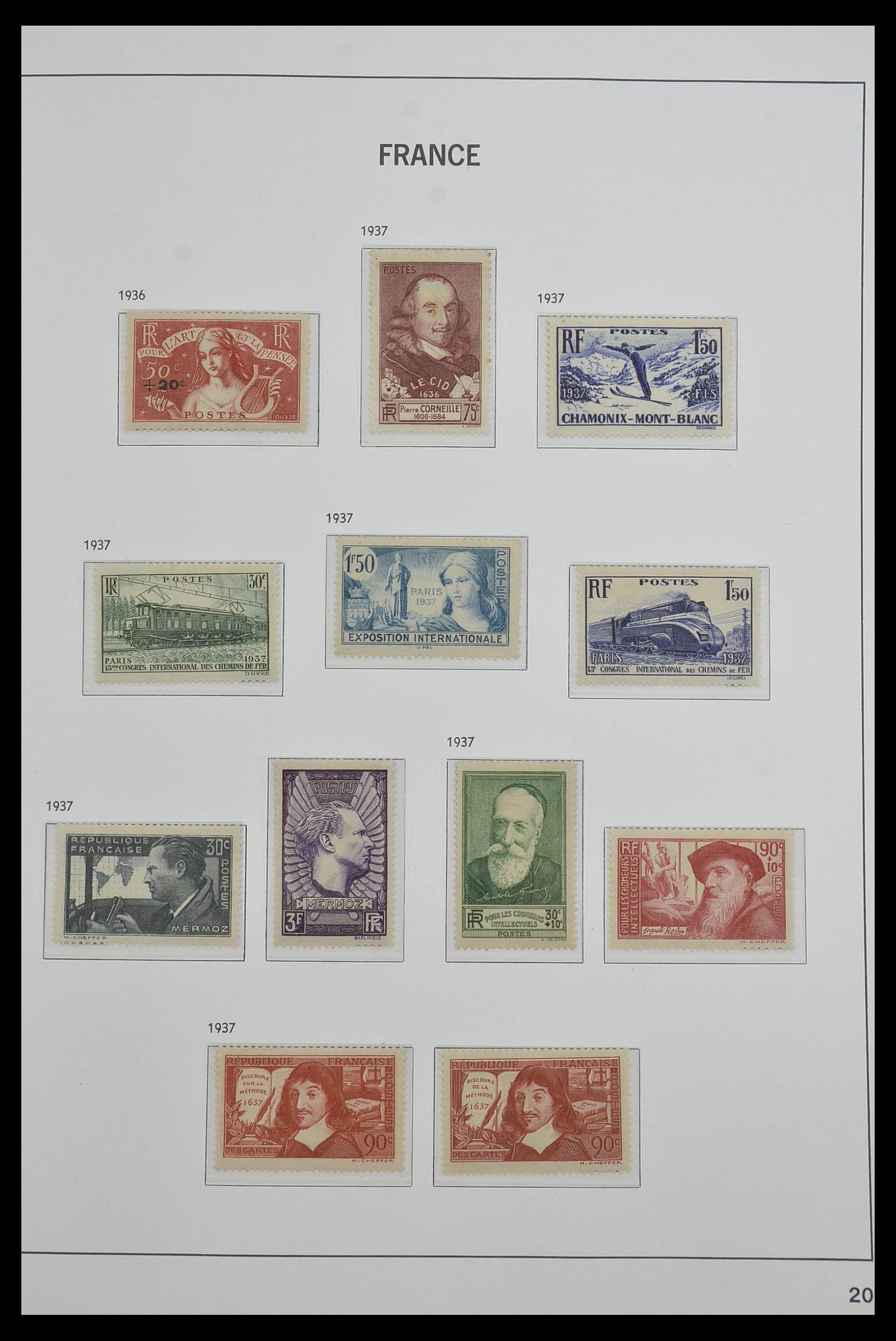 33480 020 - Postzegelverzameling 33480 Frankrijk 1849-1993.