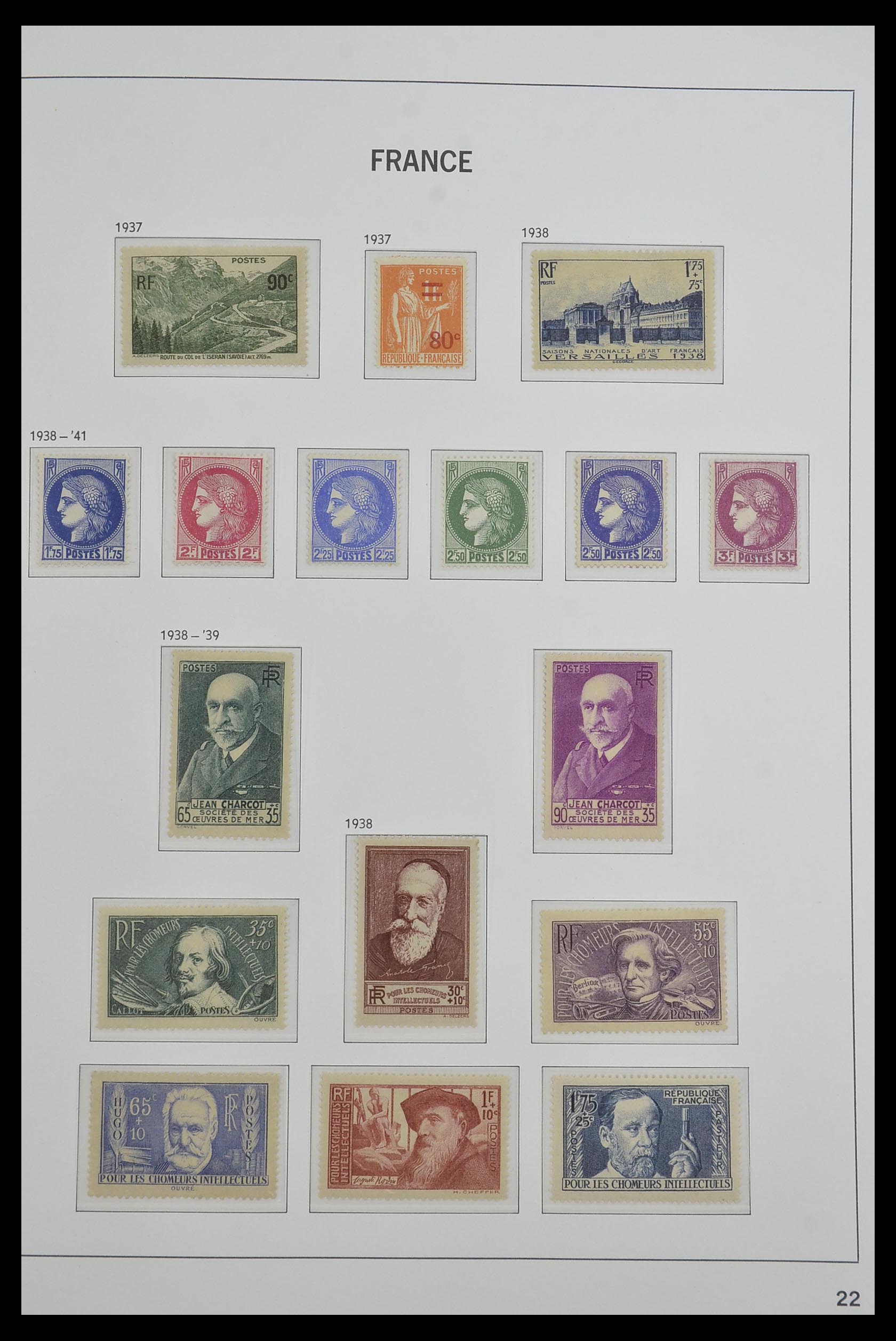 33480 022 - Postzegelverzameling 33480 Frankrijk 1849-1993.