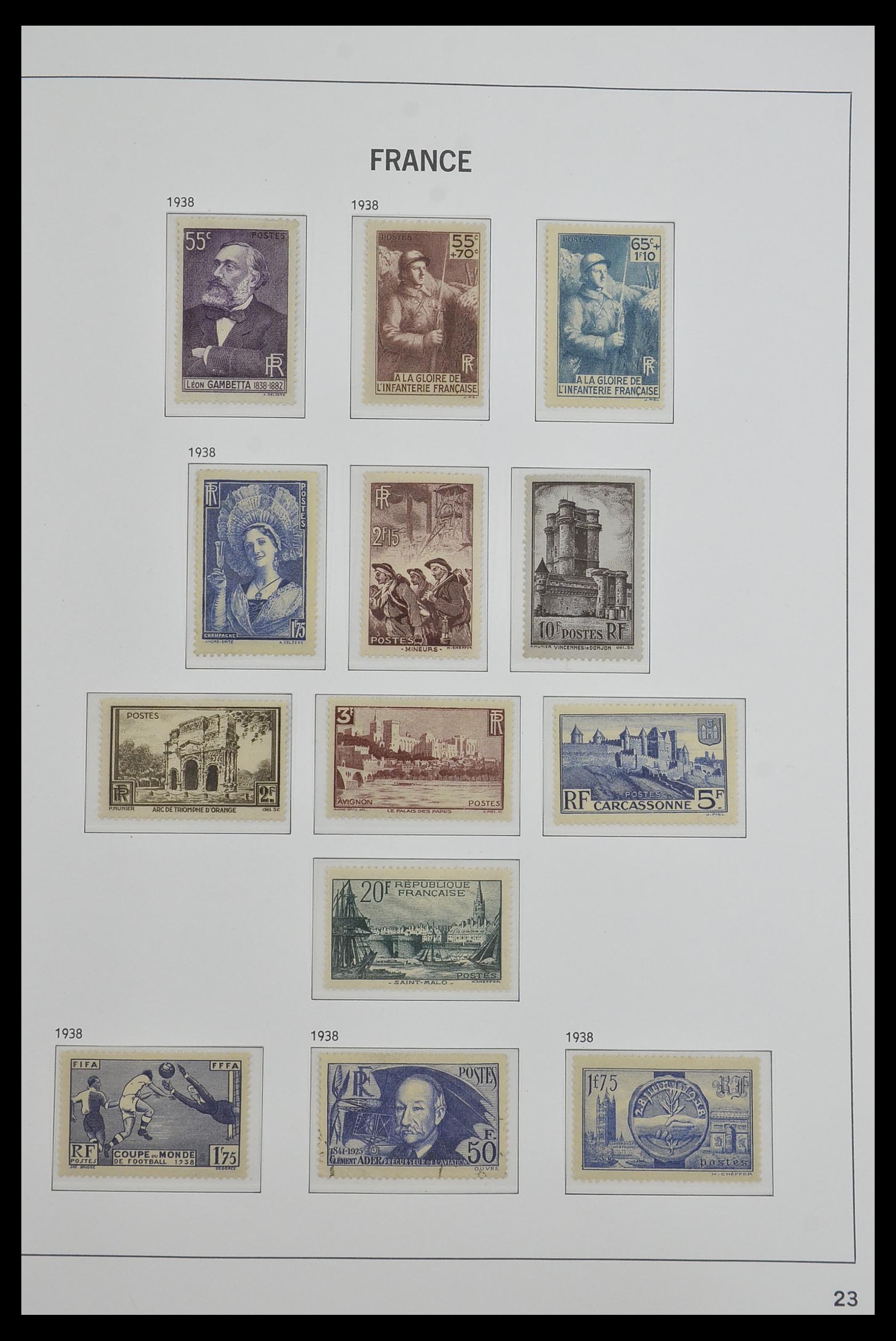 33480 023 - Postzegelverzameling 33480 Frankrijk 1849-1993.