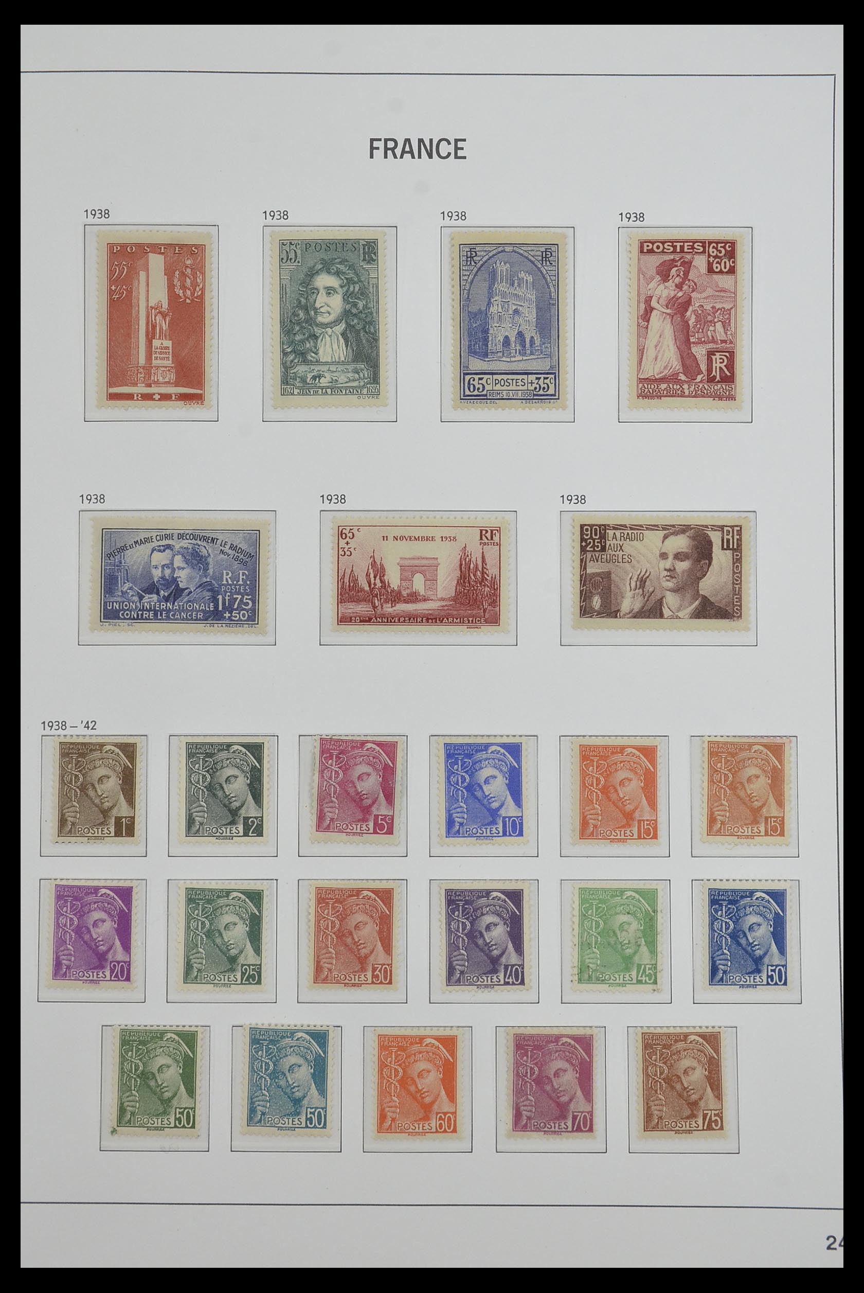 33480 024 - Postzegelverzameling 33480 Frankrijk 1849-1993.