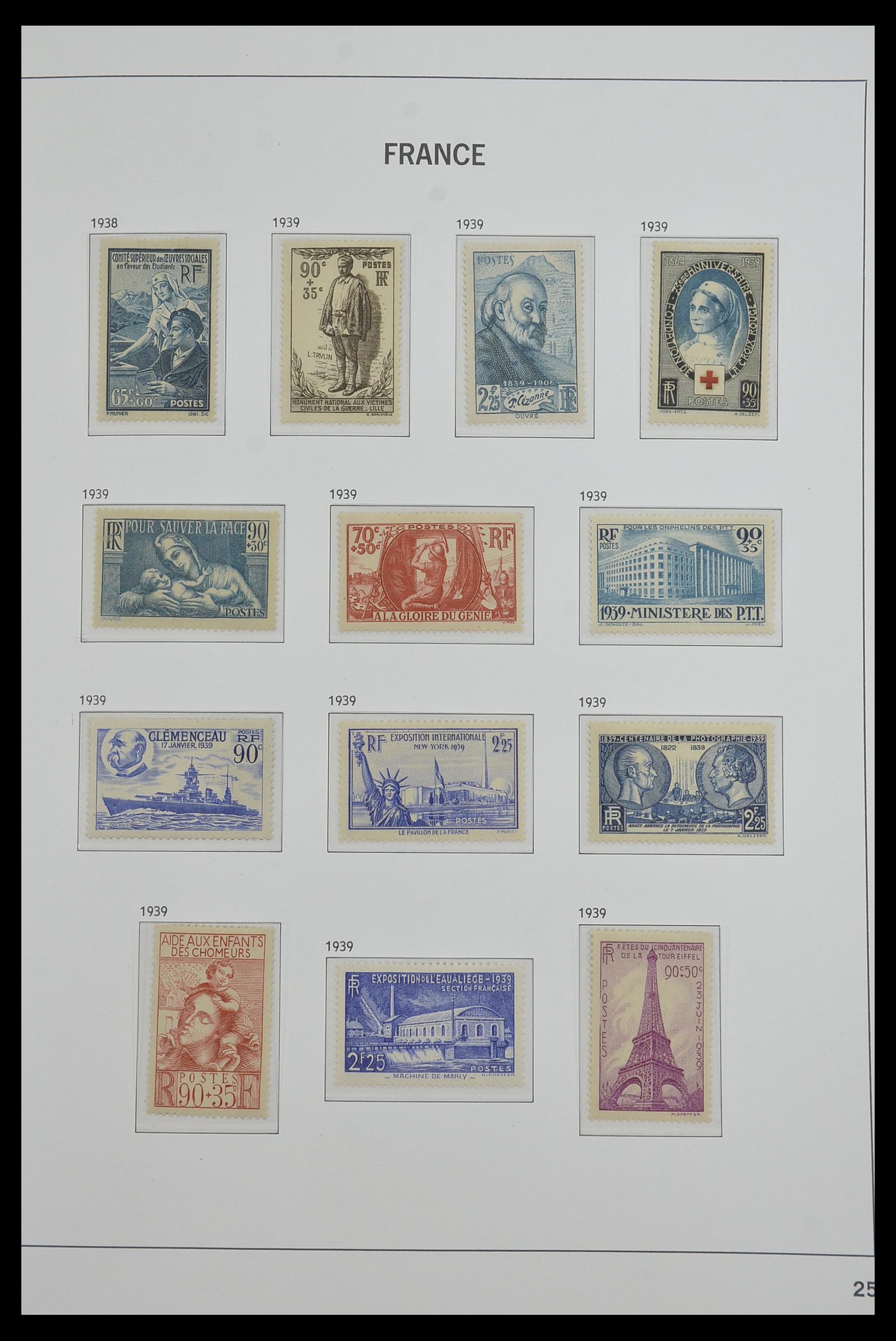 33480 025 - Postzegelverzameling 33480 Frankrijk 1849-1993.