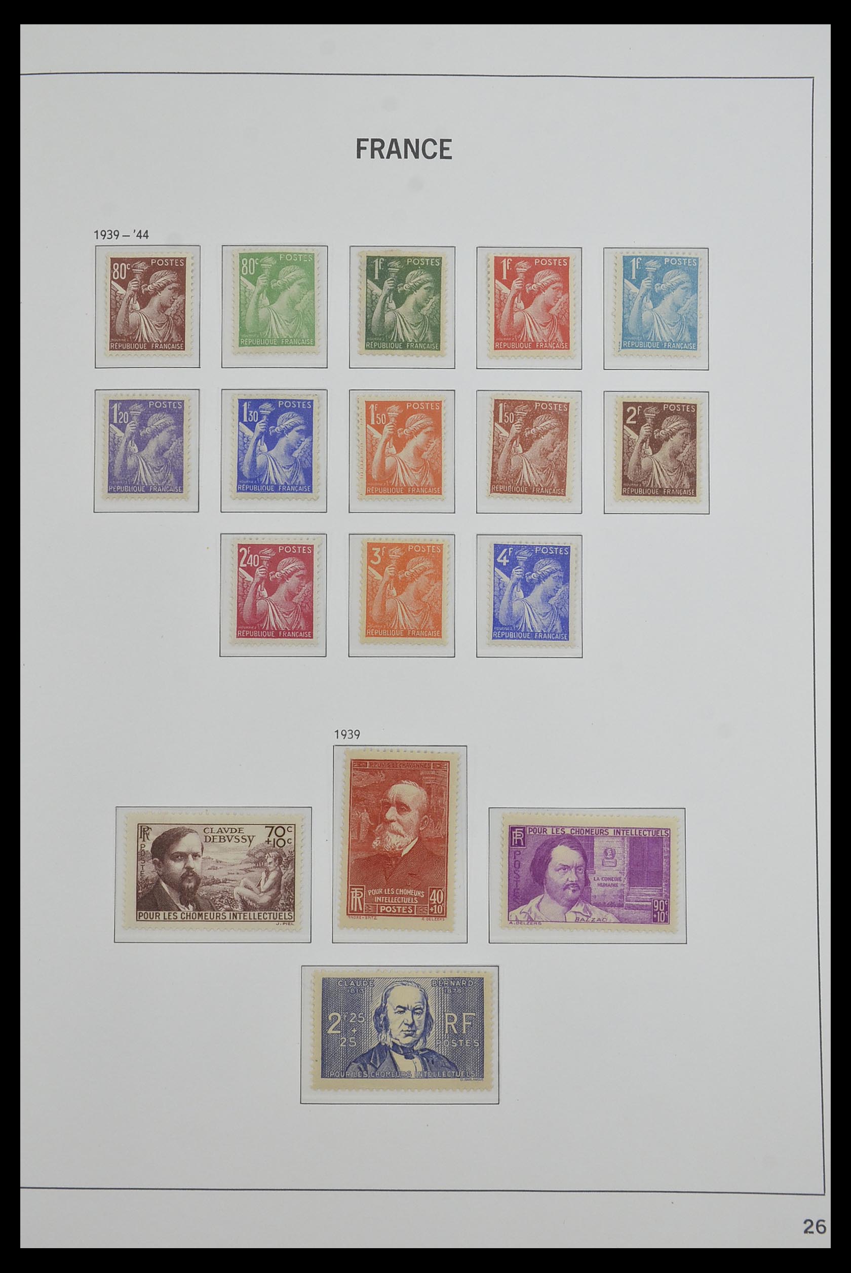 33480 026 - Postzegelverzameling 33480 Frankrijk 1849-1993.