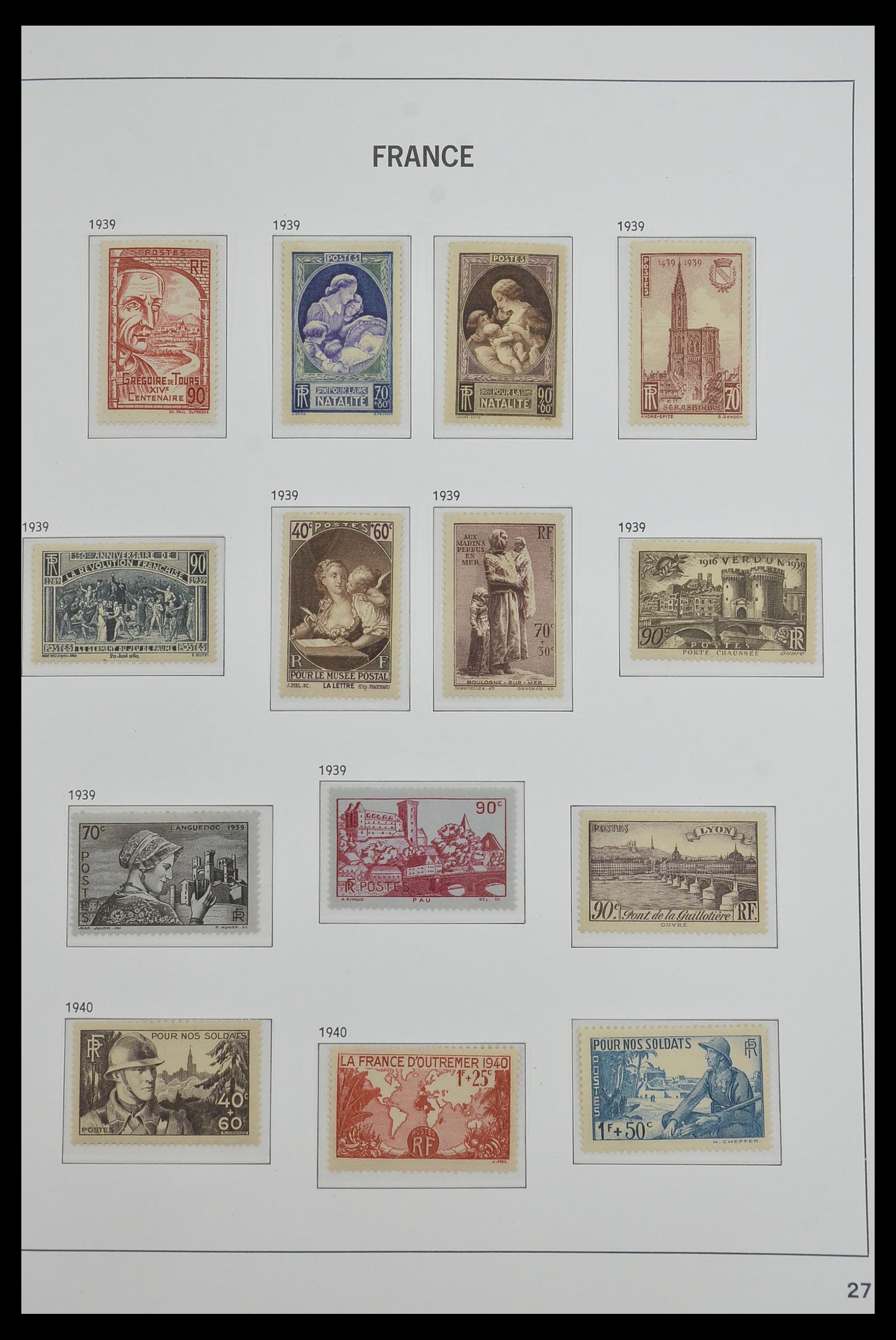 33480 027 - Postzegelverzameling 33480 Frankrijk 1849-1993.
