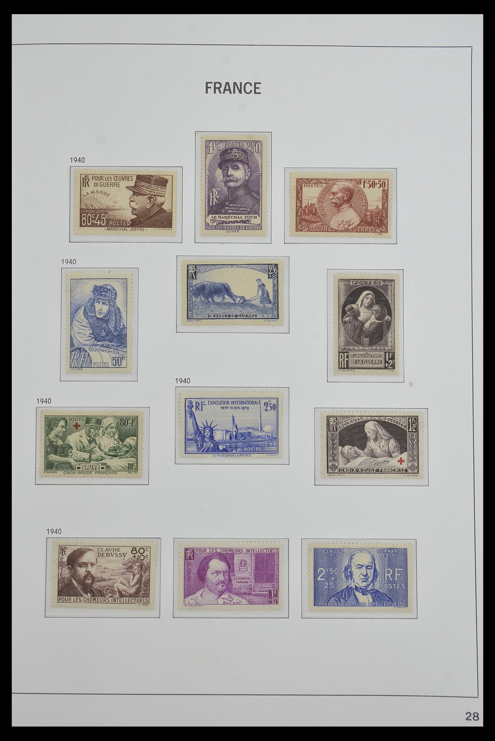 33480 028 - Postzegelverzameling 33480 Frankrijk 1849-1993.