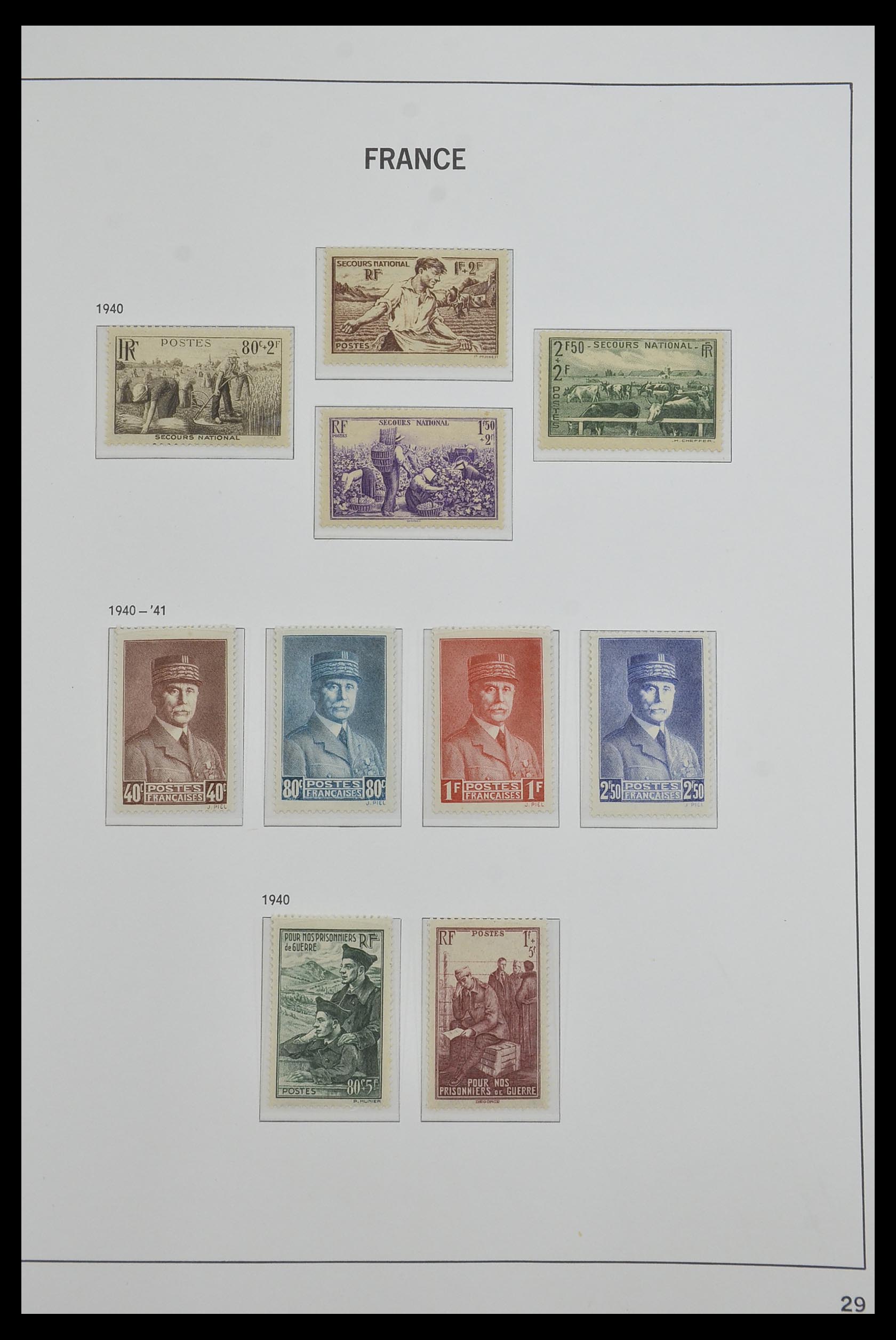 33480 029 - Postzegelverzameling 33480 Frankrijk 1849-1993.