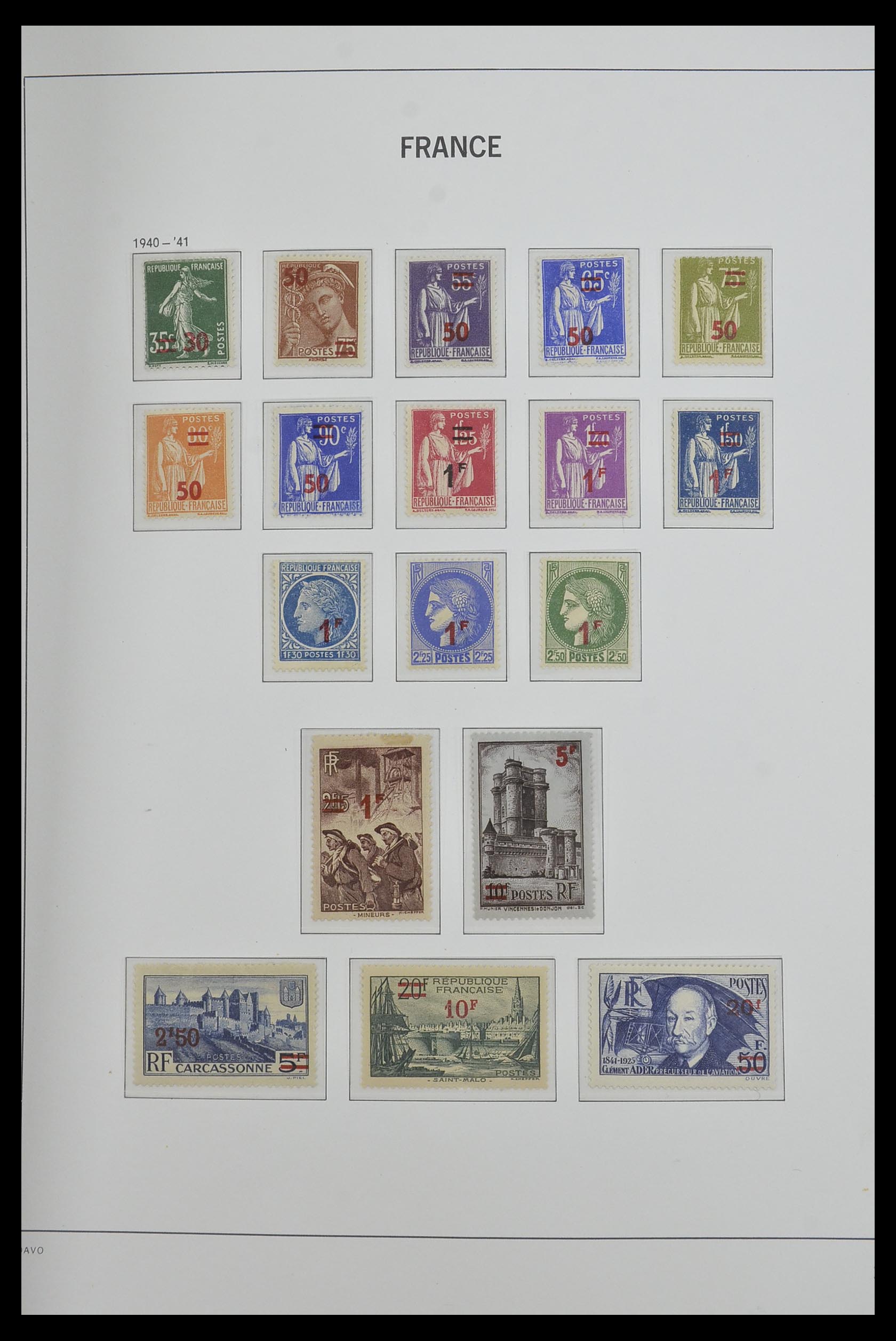 33480 030 - Postzegelverzameling 33480 Frankrijk 1849-1993.