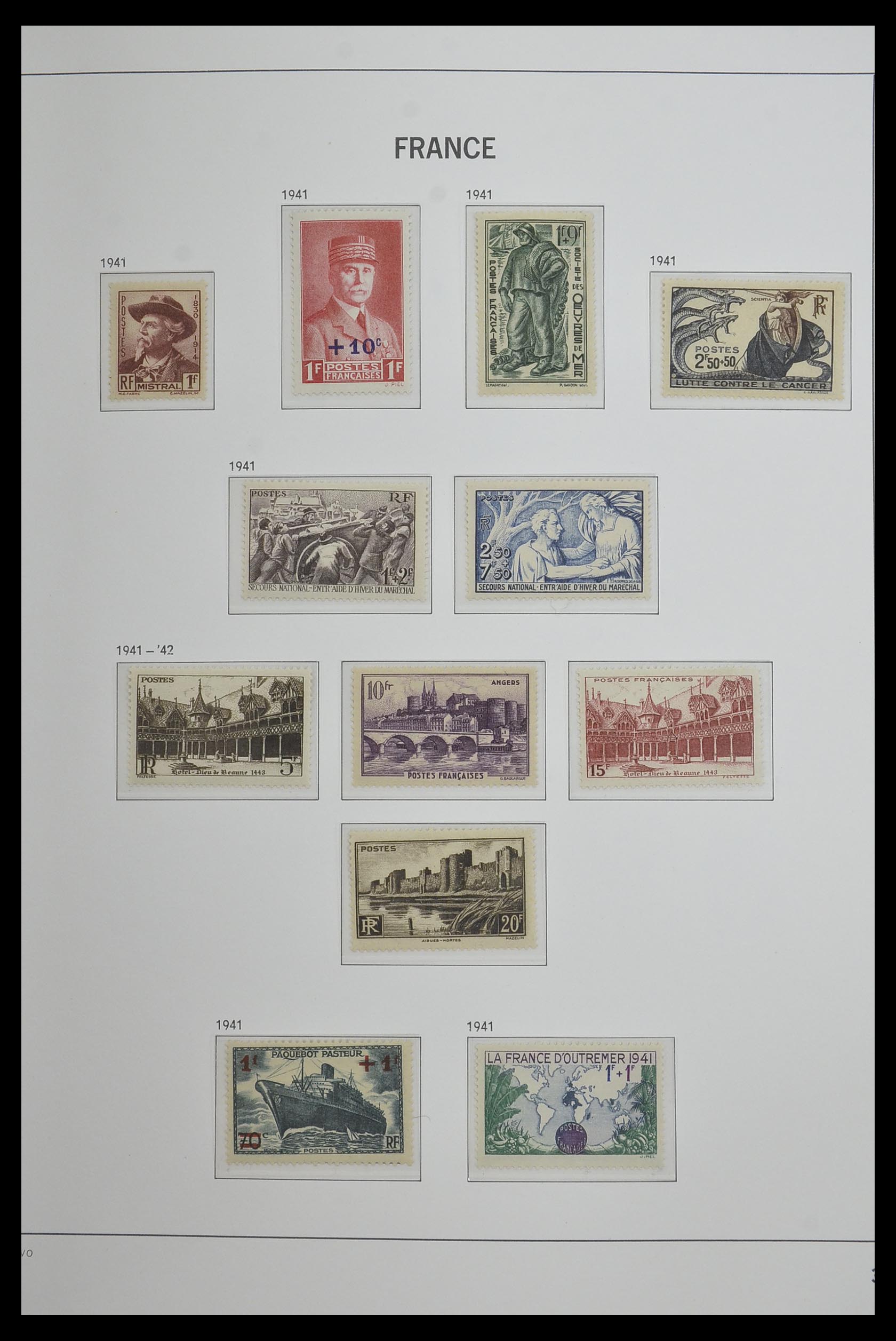 33480 031 - Postzegelverzameling 33480 Frankrijk 1849-1993.