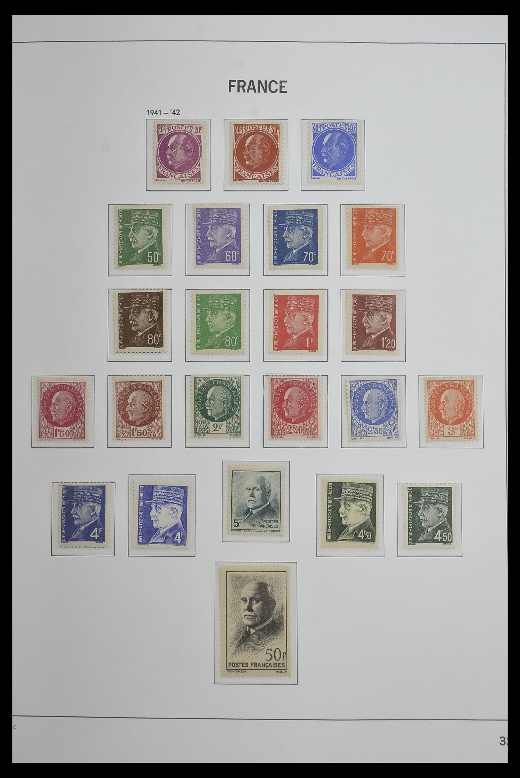 33480 032 - Postzegelverzameling 33480 Frankrijk 1849-1993.