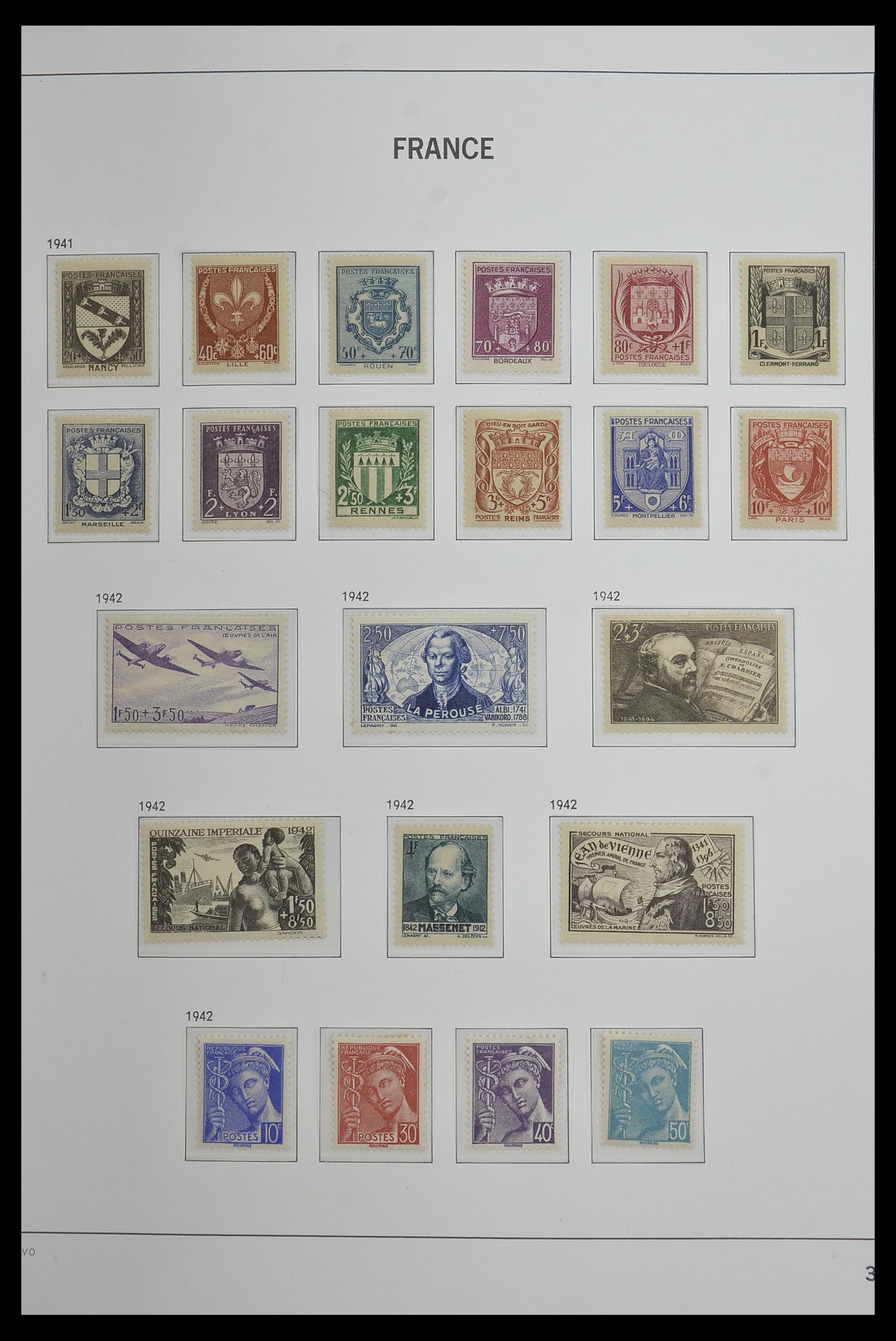 33480 033 - Postzegelverzameling 33480 Frankrijk 1849-1993.