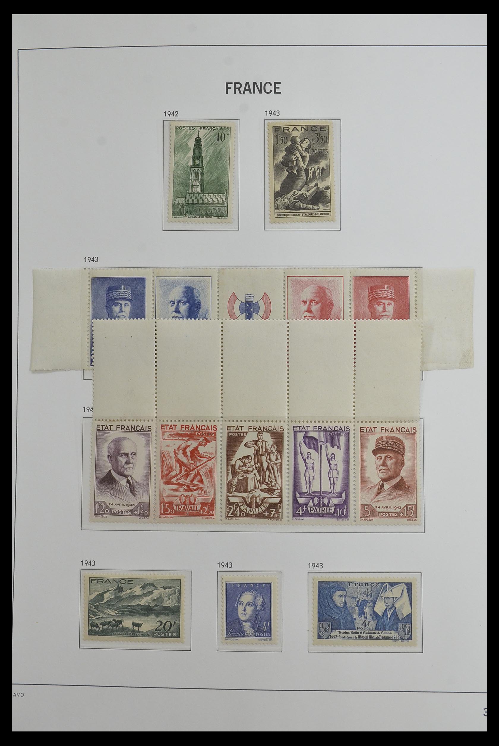 33480 035 - Postzegelverzameling 33480 Frankrijk 1849-1993.