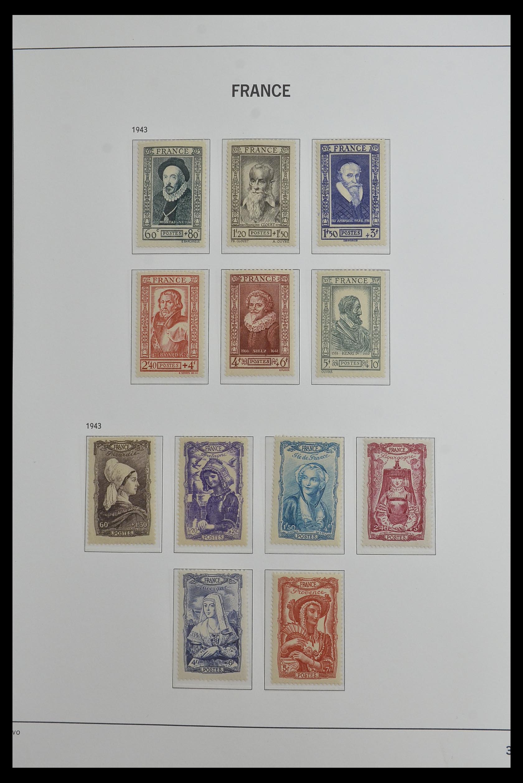 33480 036 - Postzegelverzameling 33480 Frankrijk 1849-1993.