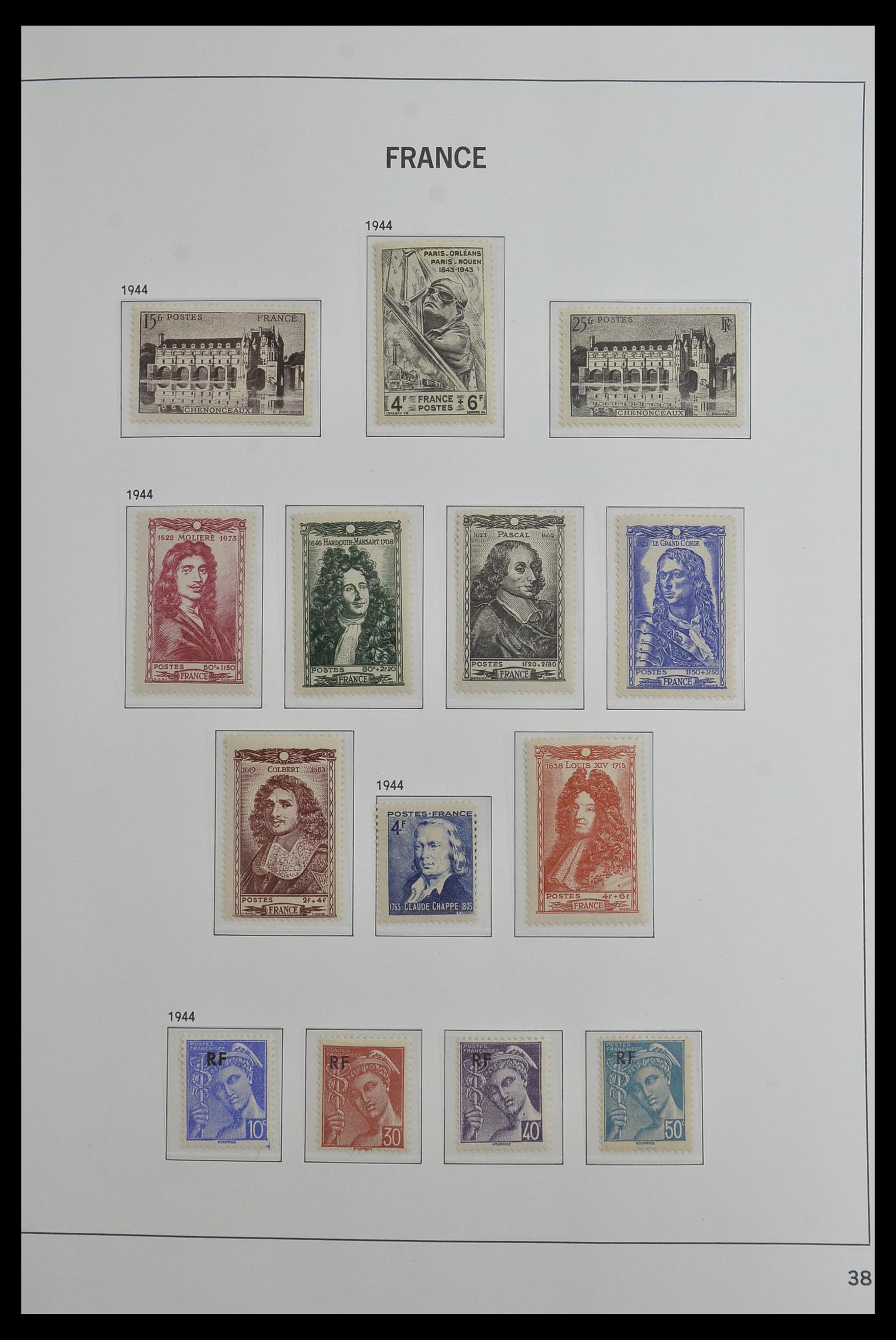 33480 038 - Postzegelverzameling 33480 Frankrijk 1849-1993.