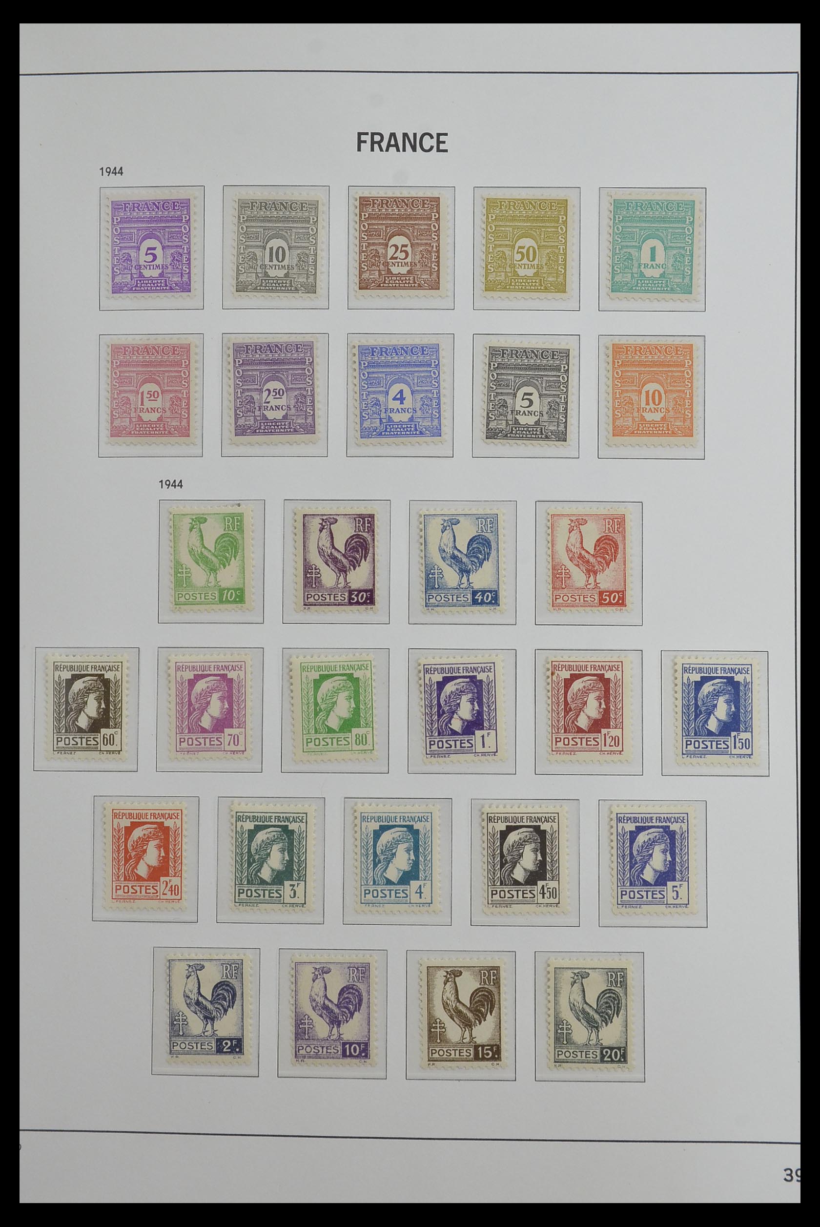 33480 039 - Postzegelverzameling 33480 Frankrijk 1849-1993.