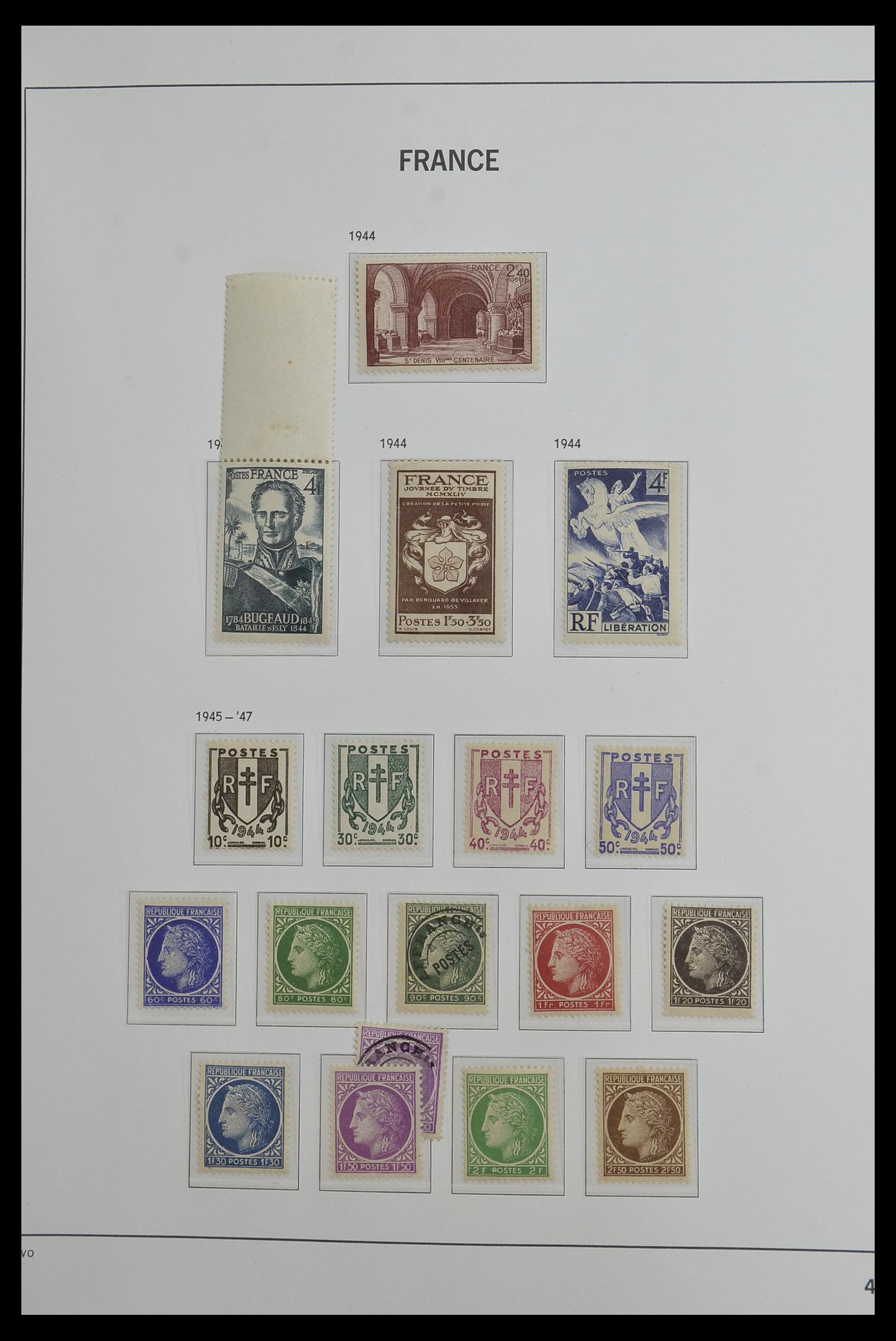 33480 040 - Postzegelverzameling 33480 Frankrijk 1849-1993.