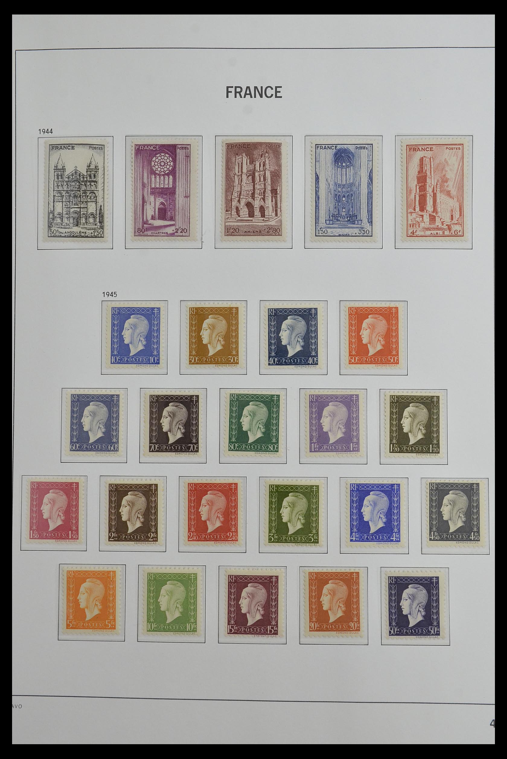 33480 041 - Postzegelverzameling 33480 Frankrijk 1849-1993.
