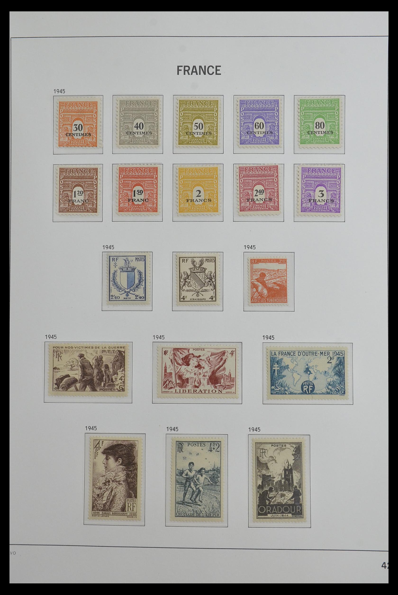 33480 042 - Postzegelverzameling 33480 Frankrijk 1849-1993.