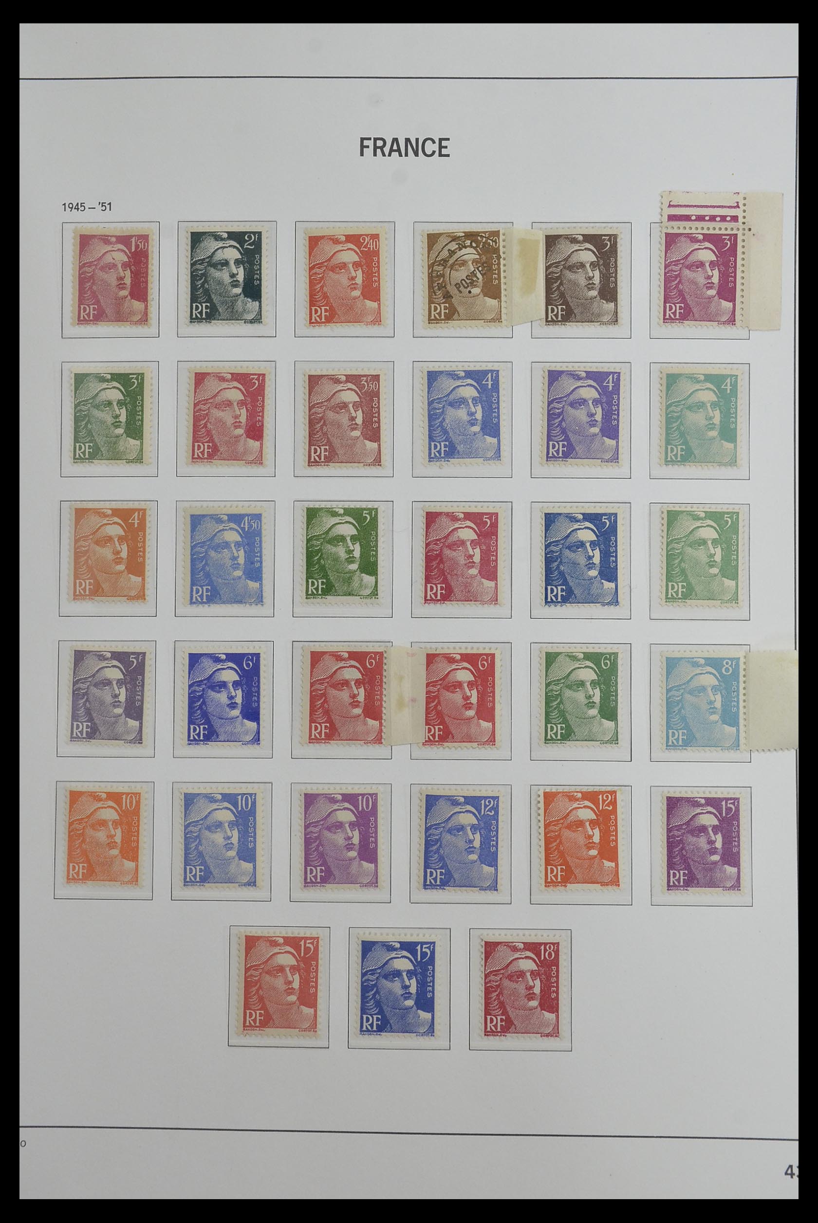 33480 043 - Postzegelverzameling 33480 Frankrijk 1849-1993.