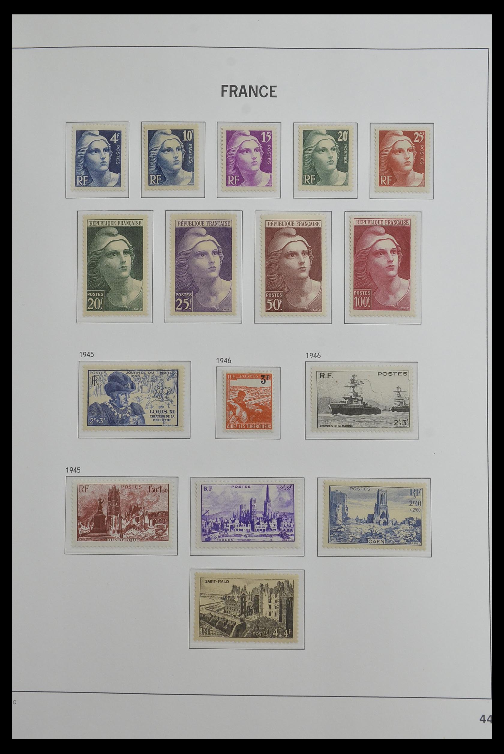 33480 044 - Postzegelverzameling 33480 Frankrijk 1849-1993.