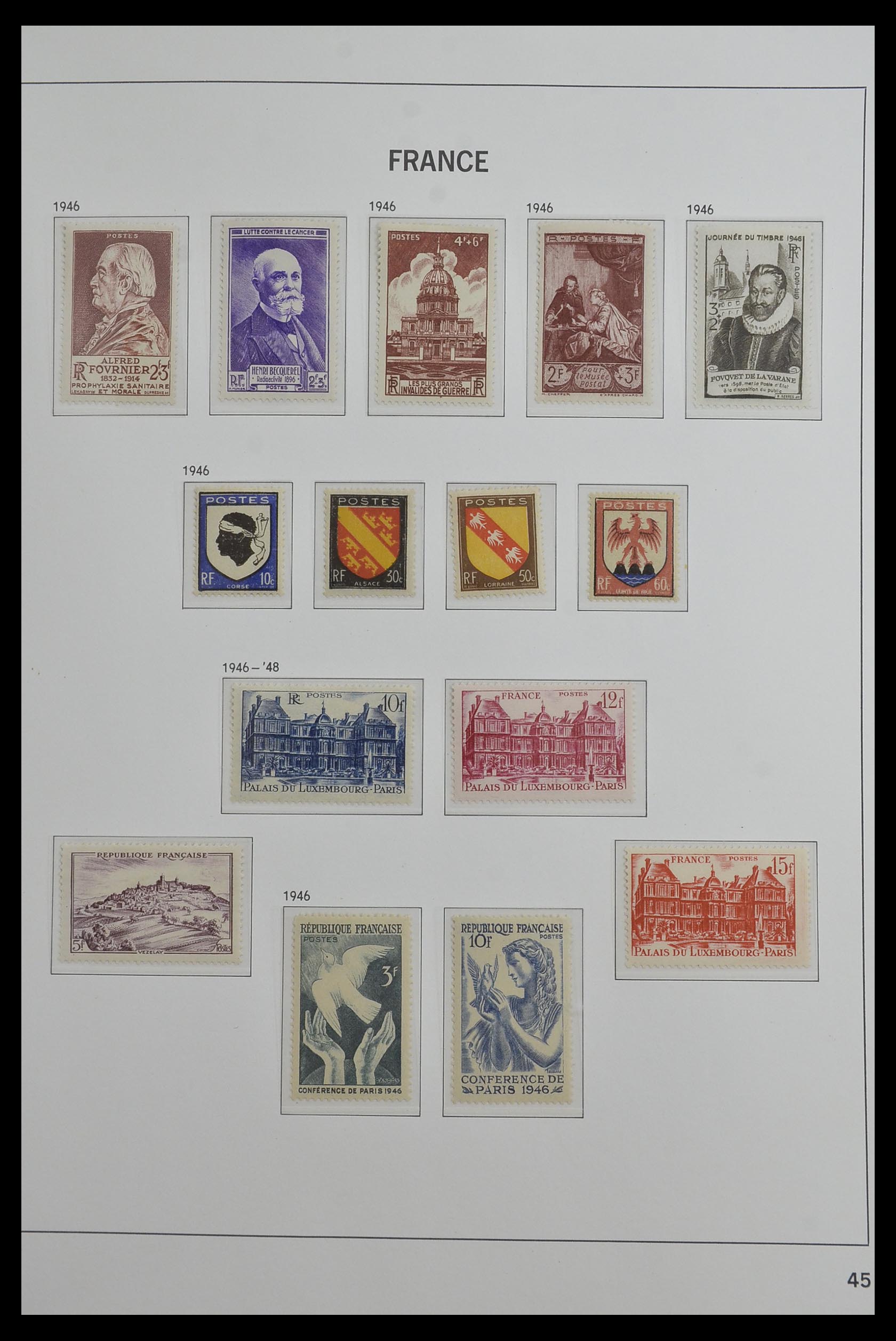 33480 045 - Postzegelverzameling 33480 Frankrijk 1849-1993.