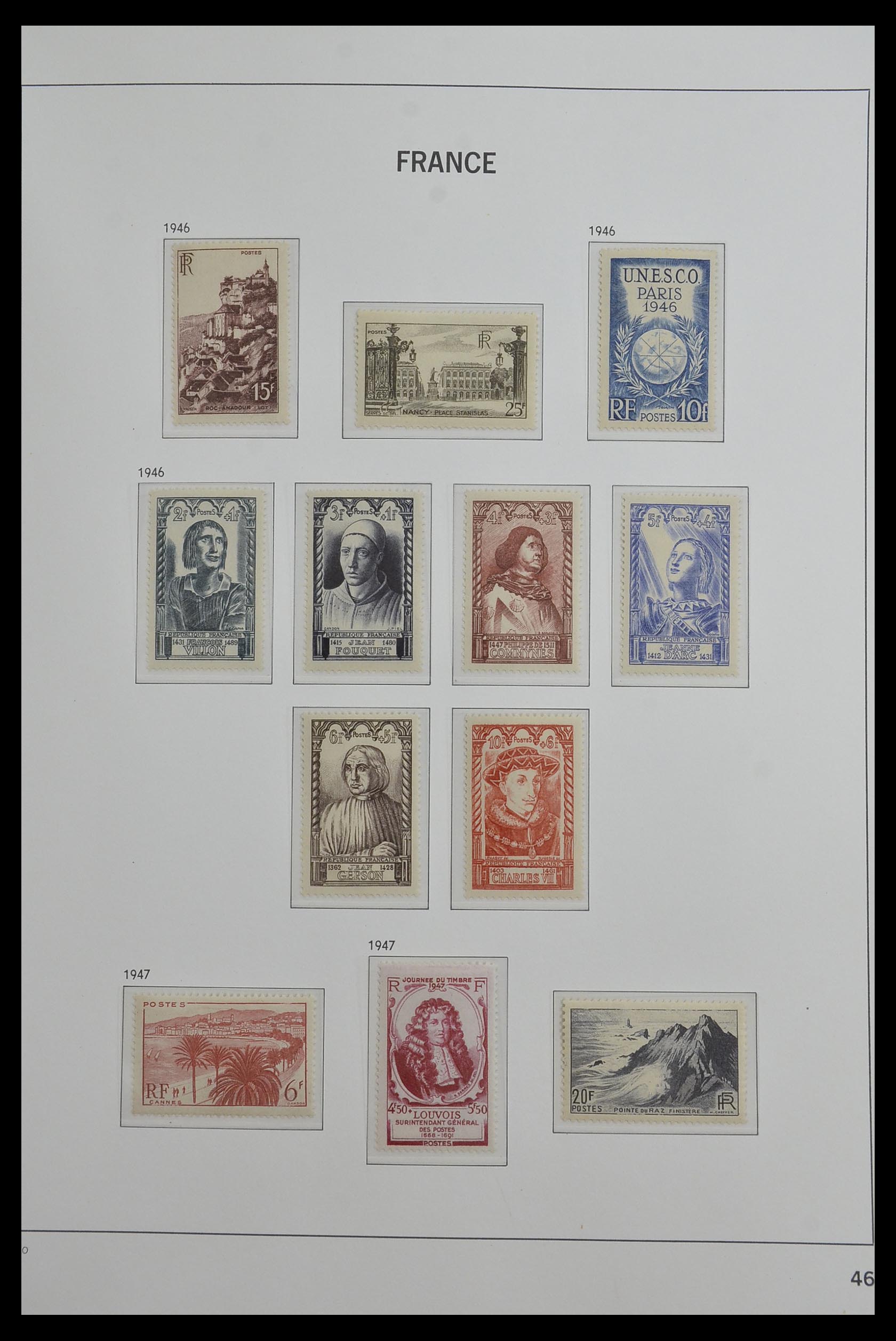 33480 046 - Postzegelverzameling 33480 Frankrijk 1849-1993.