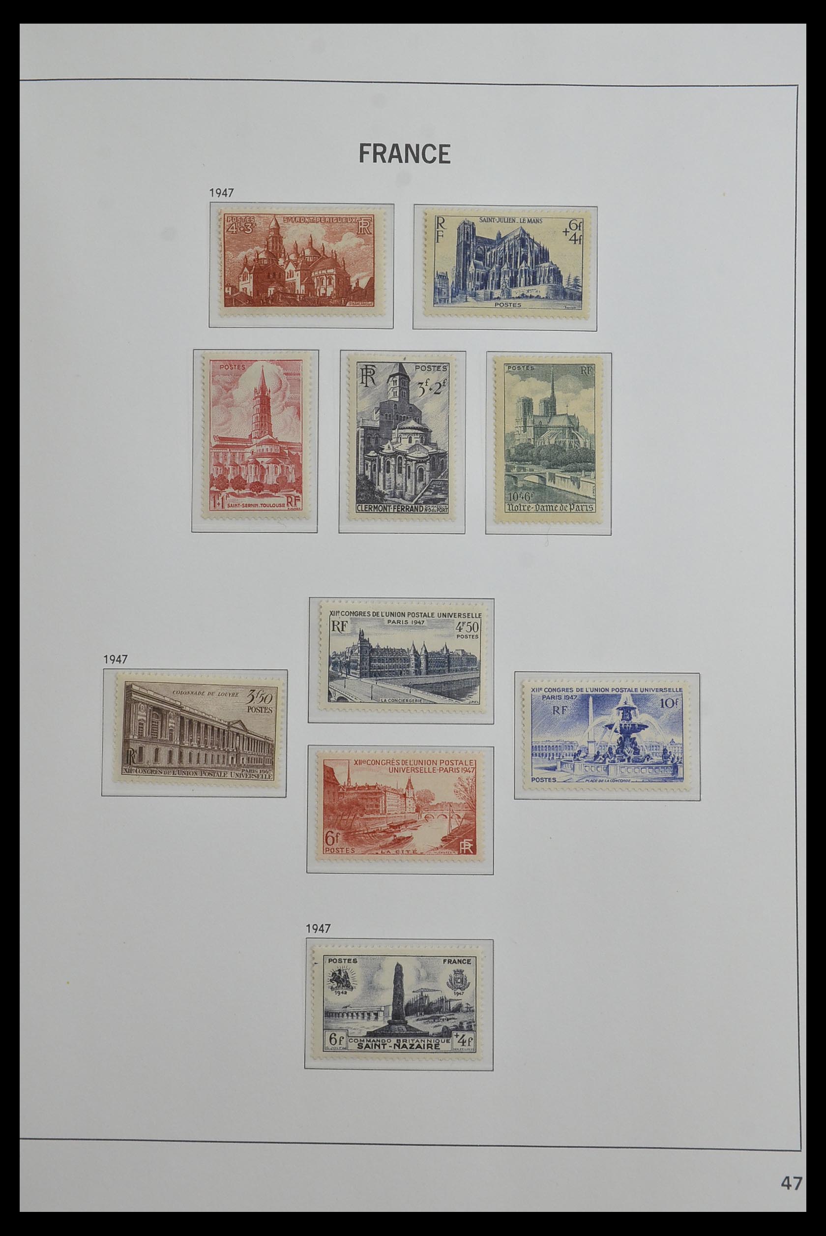 33480 047 - Postzegelverzameling 33480 Frankrijk 1849-1993.