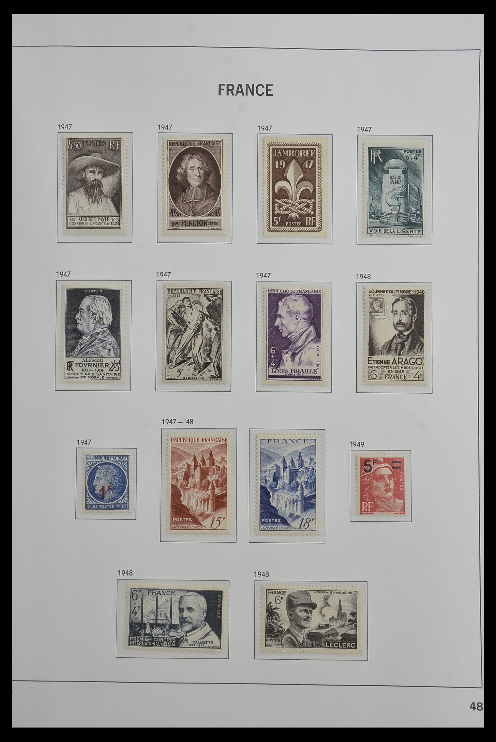 33480 048 - Postzegelverzameling 33480 Frankrijk 1849-1993.