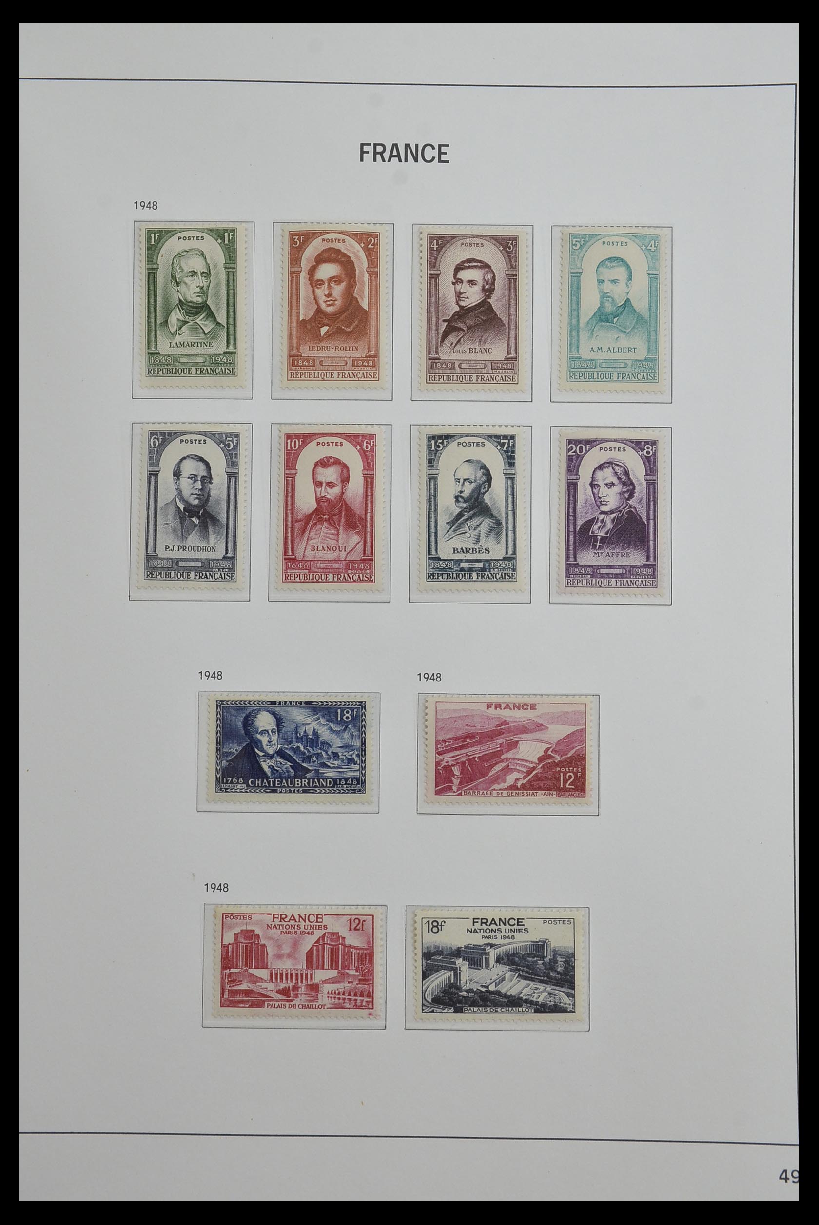 33480 049 - Postzegelverzameling 33480 Frankrijk 1849-1993.