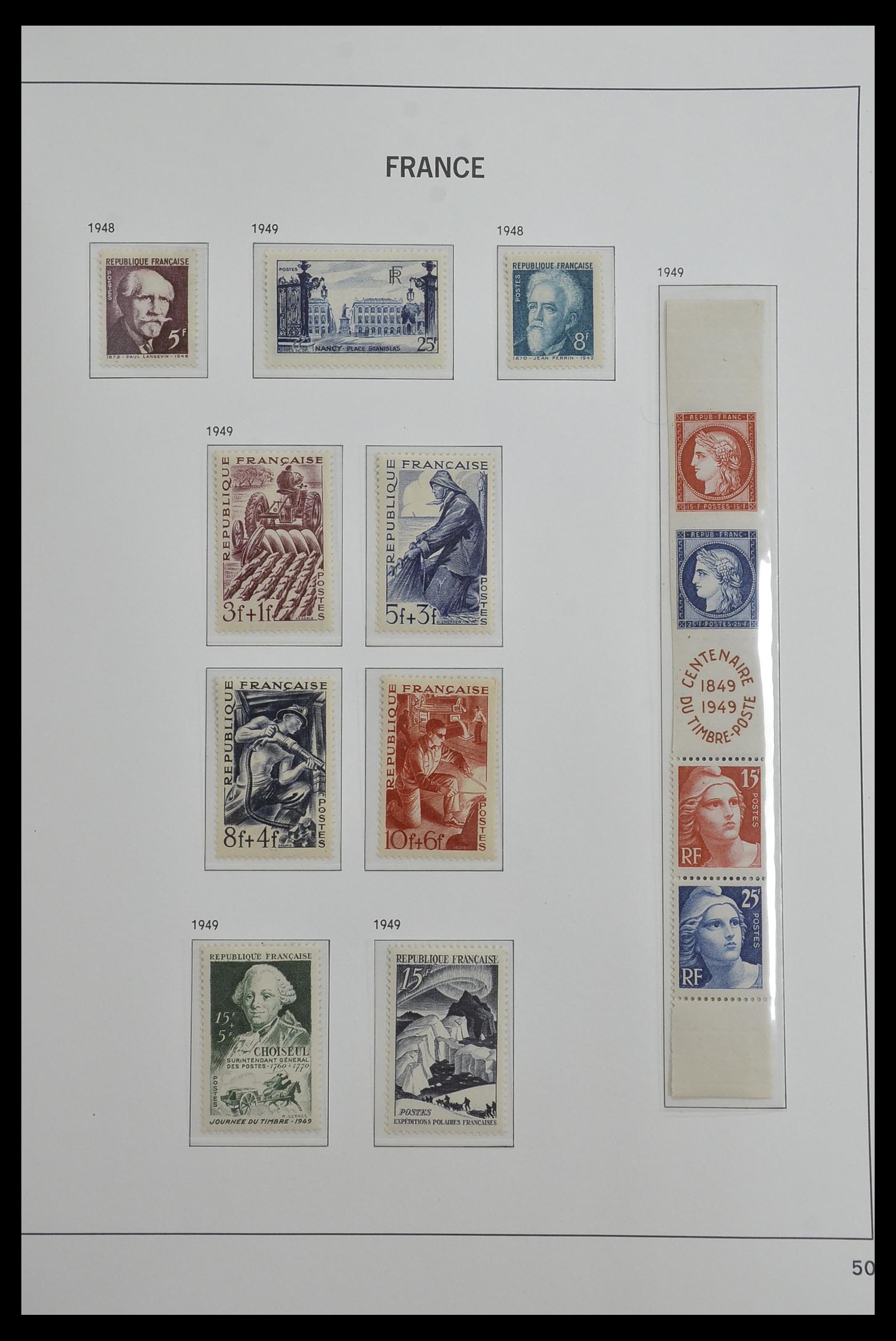 33480 050 - Postzegelverzameling 33480 Frankrijk 1849-1993.