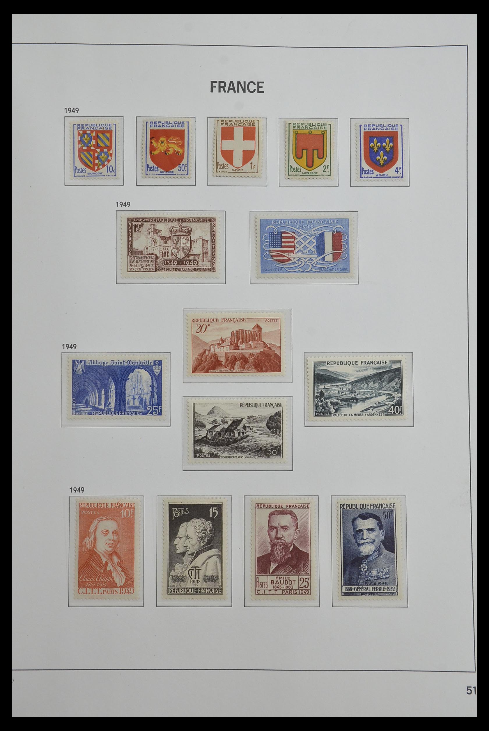33480 051 - Postzegelverzameling 33480 Frankrijk 1849-1993.