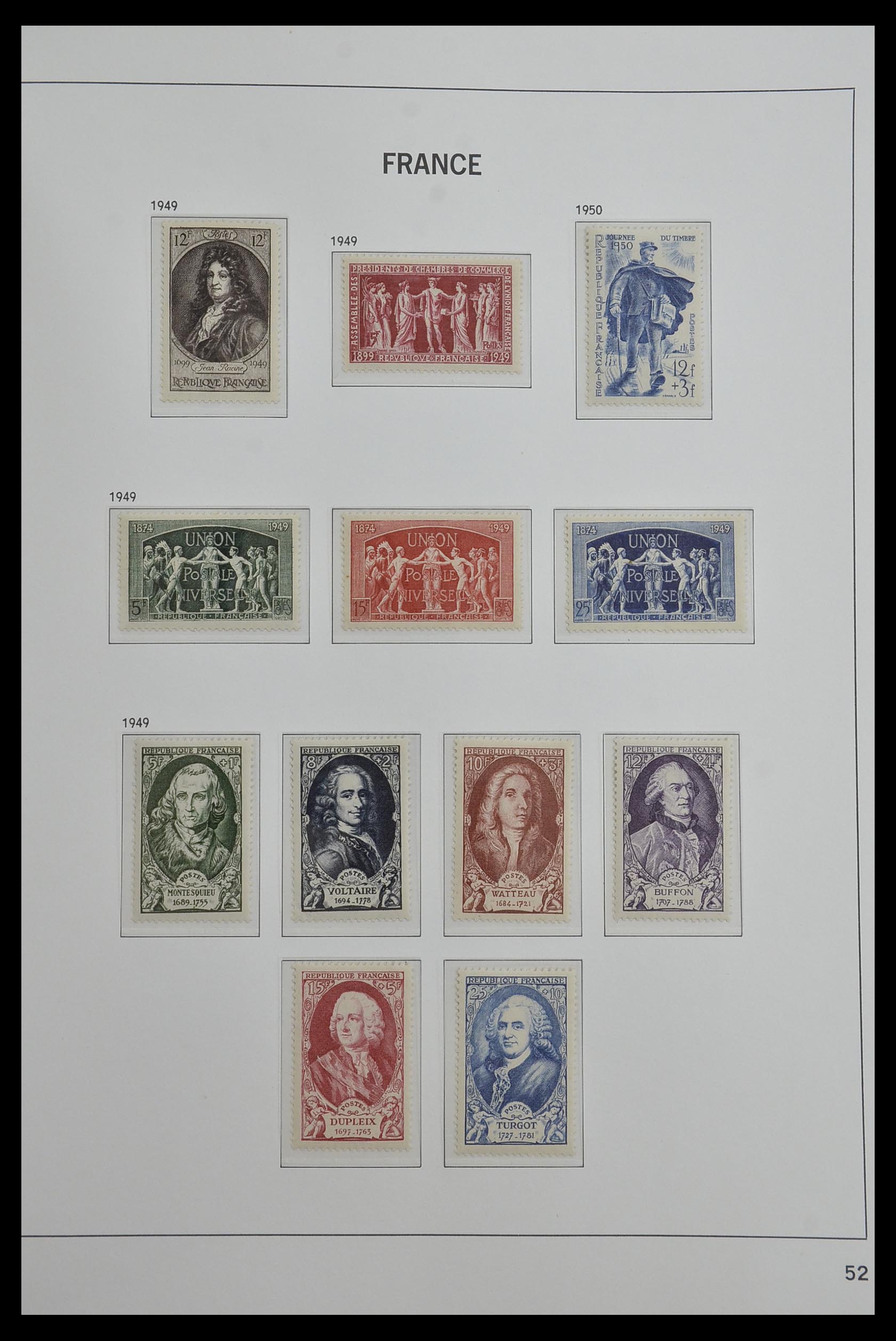 33480 052 - Postzegelverzameling 33480 Frankrijk 1849-1993.