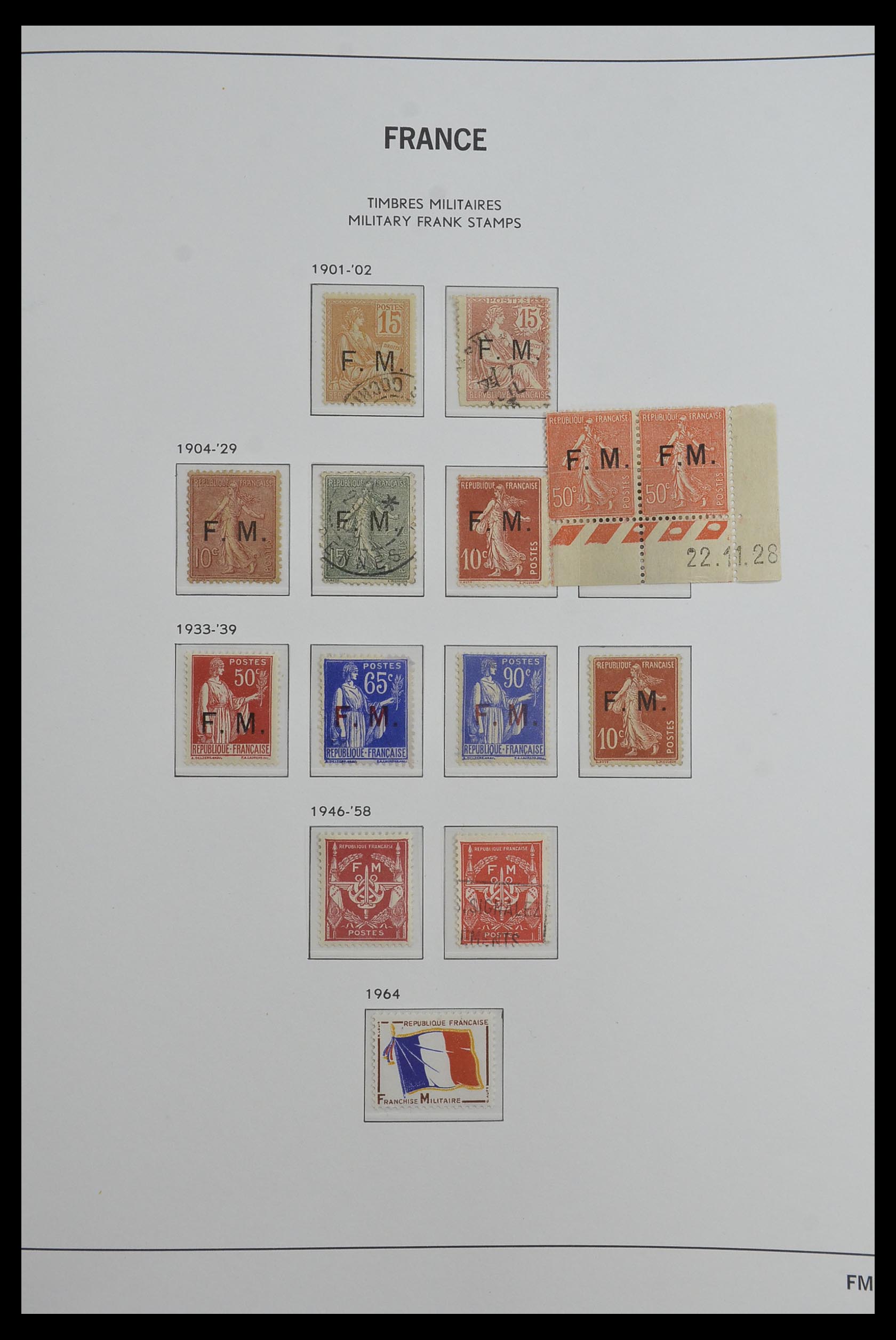 33480 065 - Stamp collection 33480 France 1849-1993.