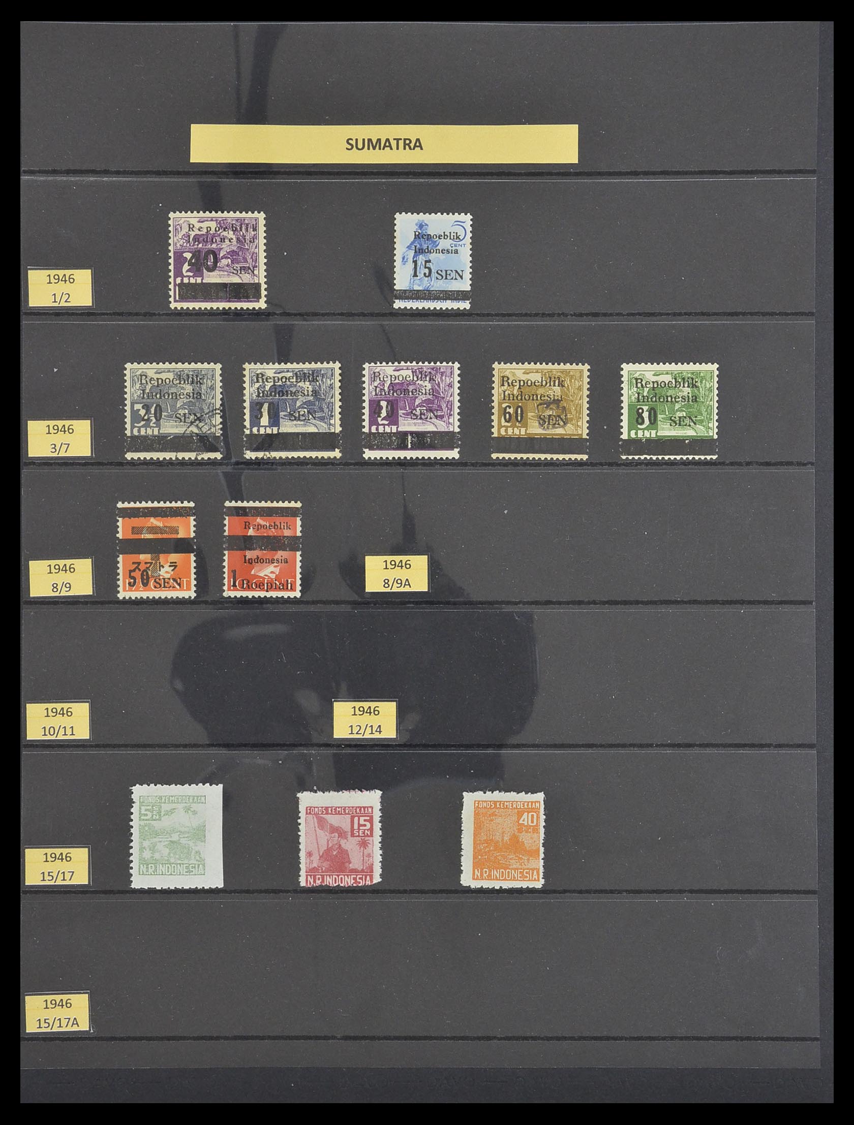 33483 007 - Postzegelverzameling 33483 Indonesië 1945-1999.