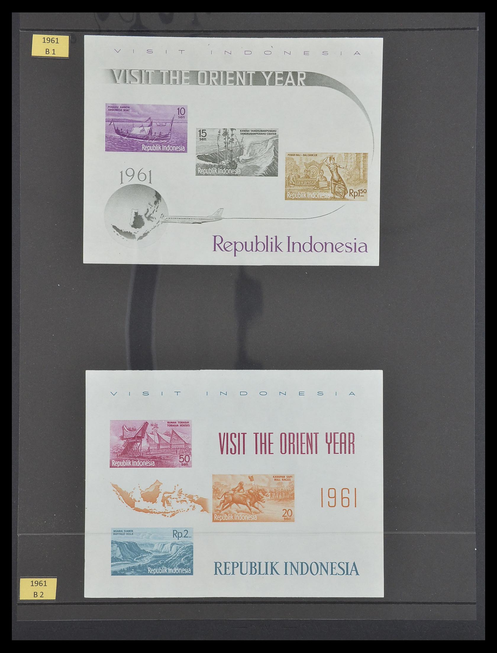 33483 021 - Postzegelverzameling 33483 Indonesië 1945-1999.