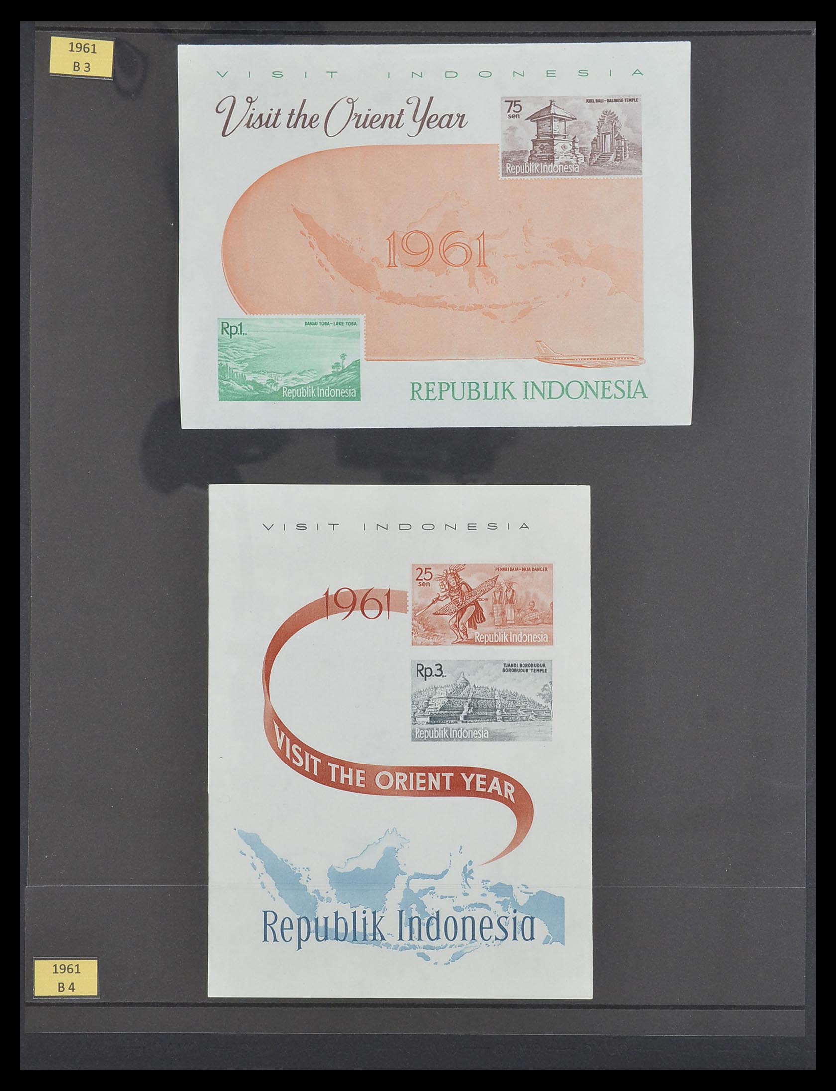 33483 022 - Postzegelverzameling 33483 Indonesië 1945-1999.