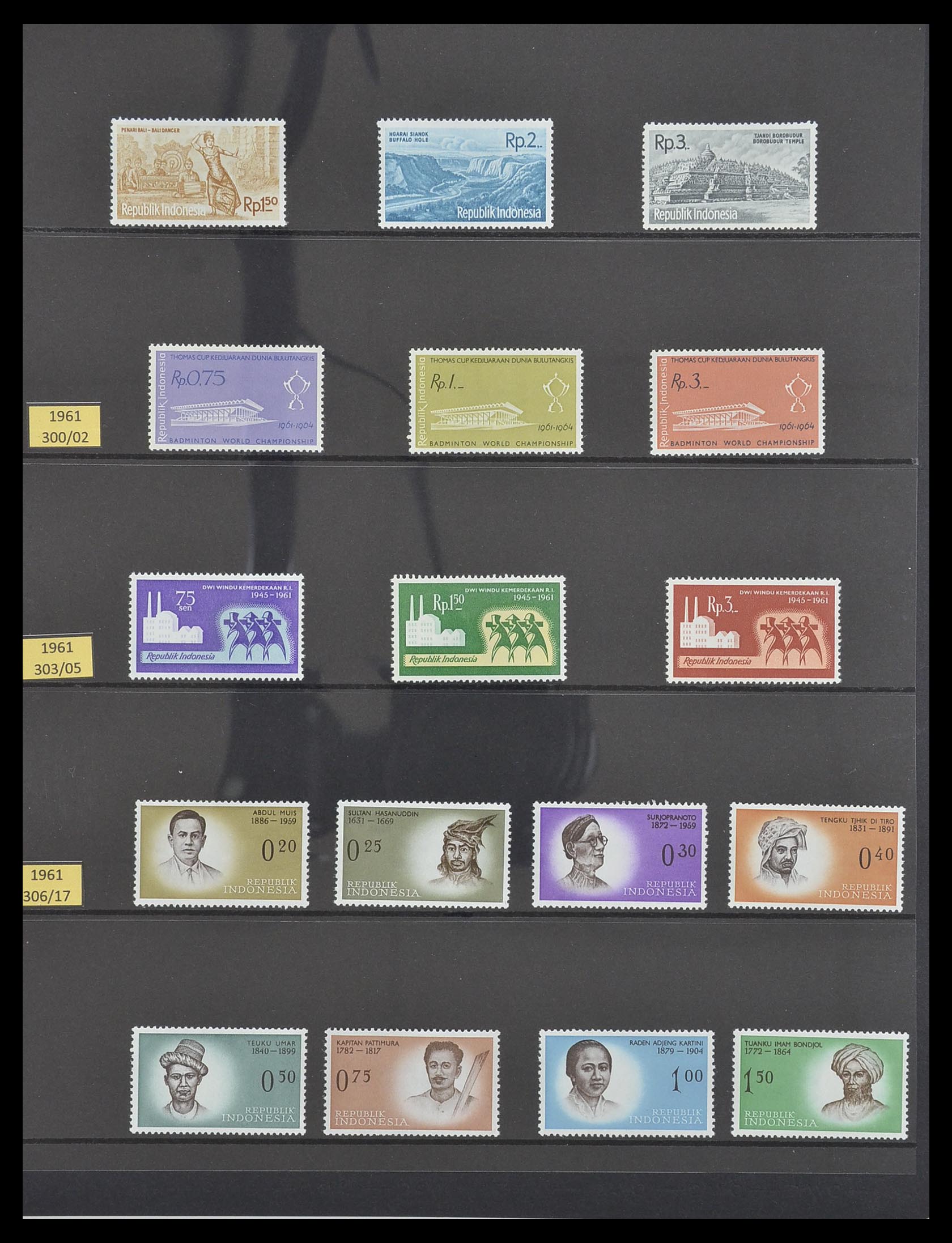 33483 023 - Postzegelverzameling 33483 Indonesië 1945-1999.