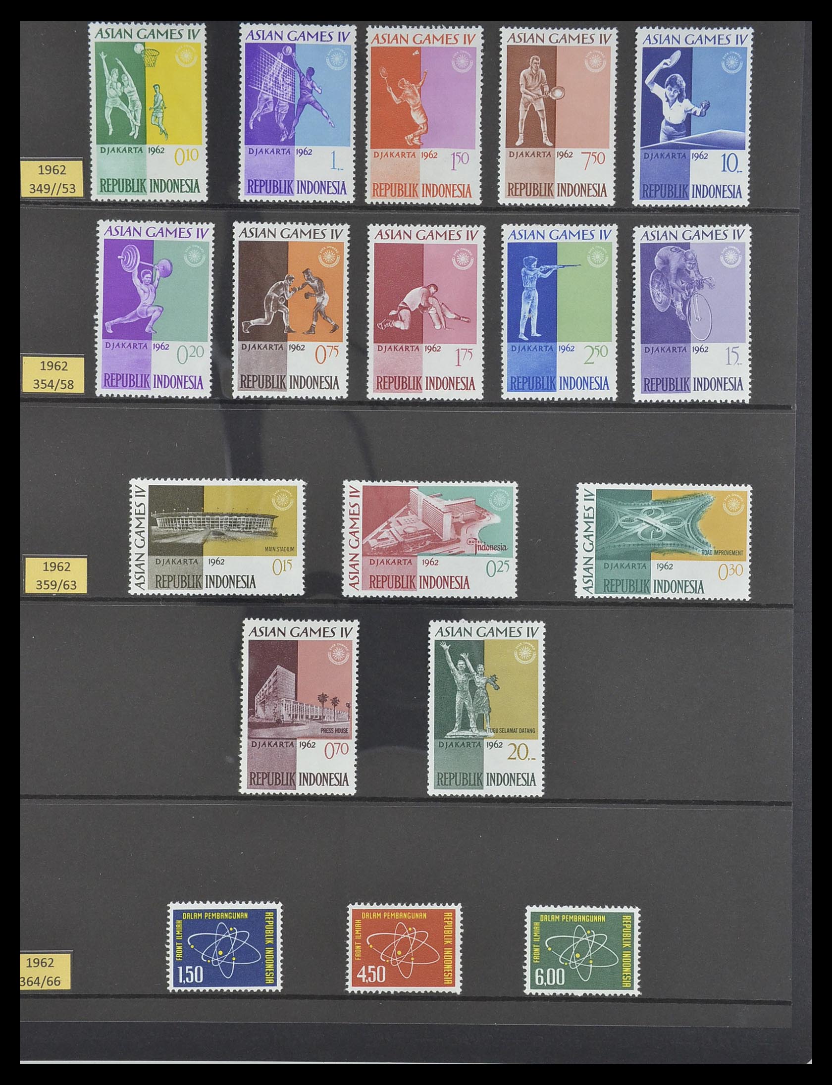 33483 026 - Postzegelverzameling 33483 Indonesië 1945-1999.