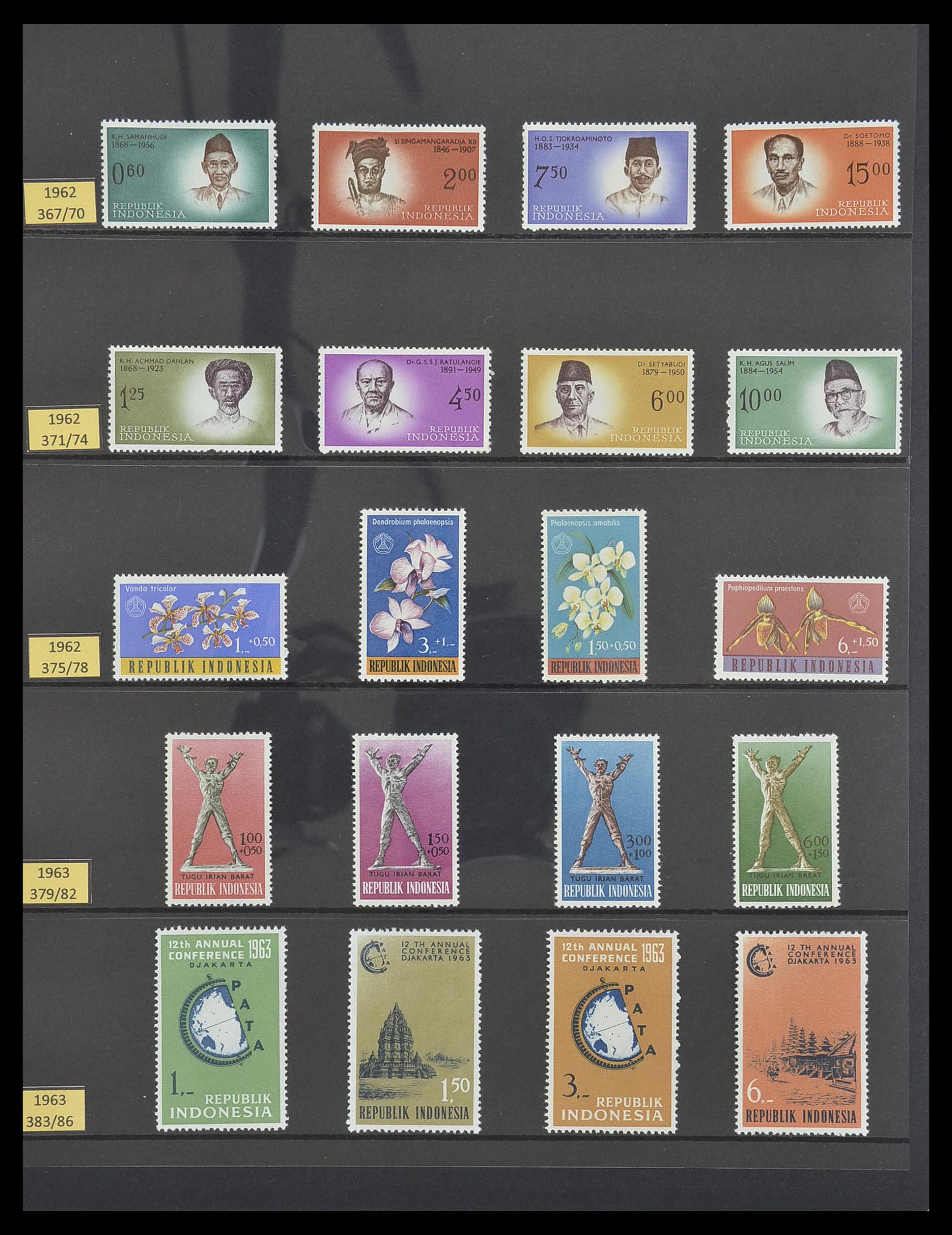 33483 027 - Postzegelverzameling 33483 Indonesië 1945-1999.