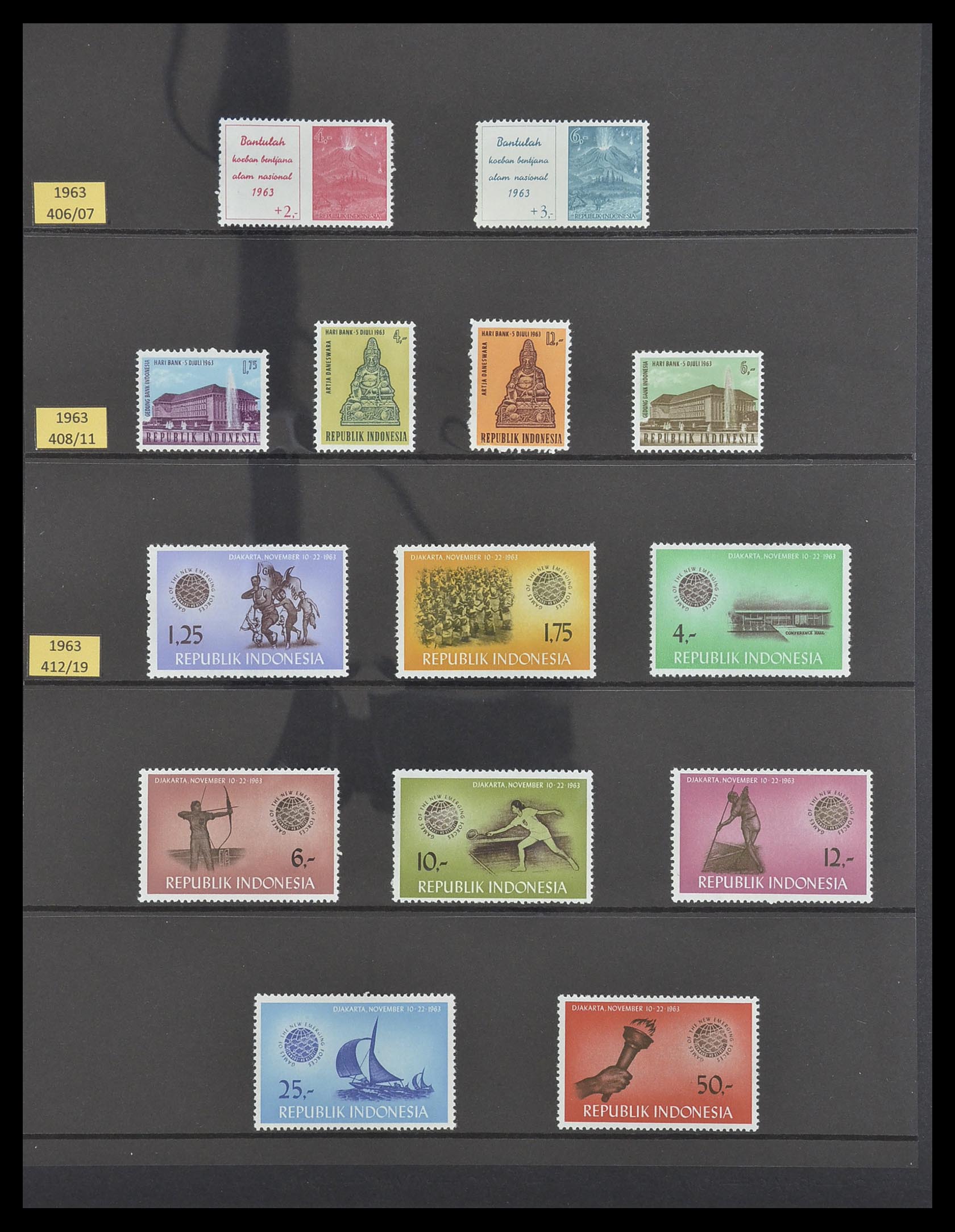 33483 029 - Postzegelverzameling 33483 Indonesië 1945-1999.