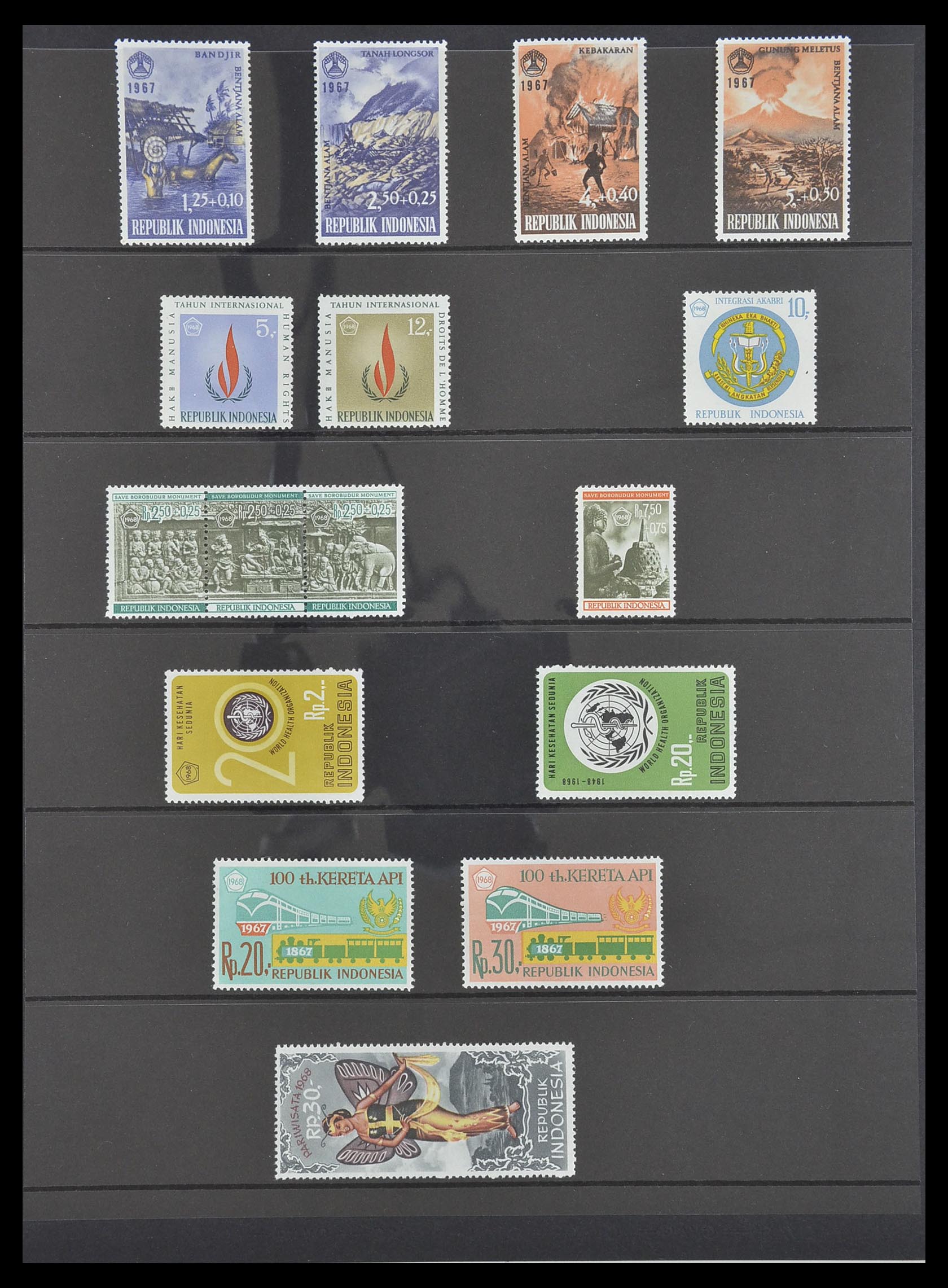 33483 040 - Postzegelverzameling 33483 Indonesië 1945-1999.