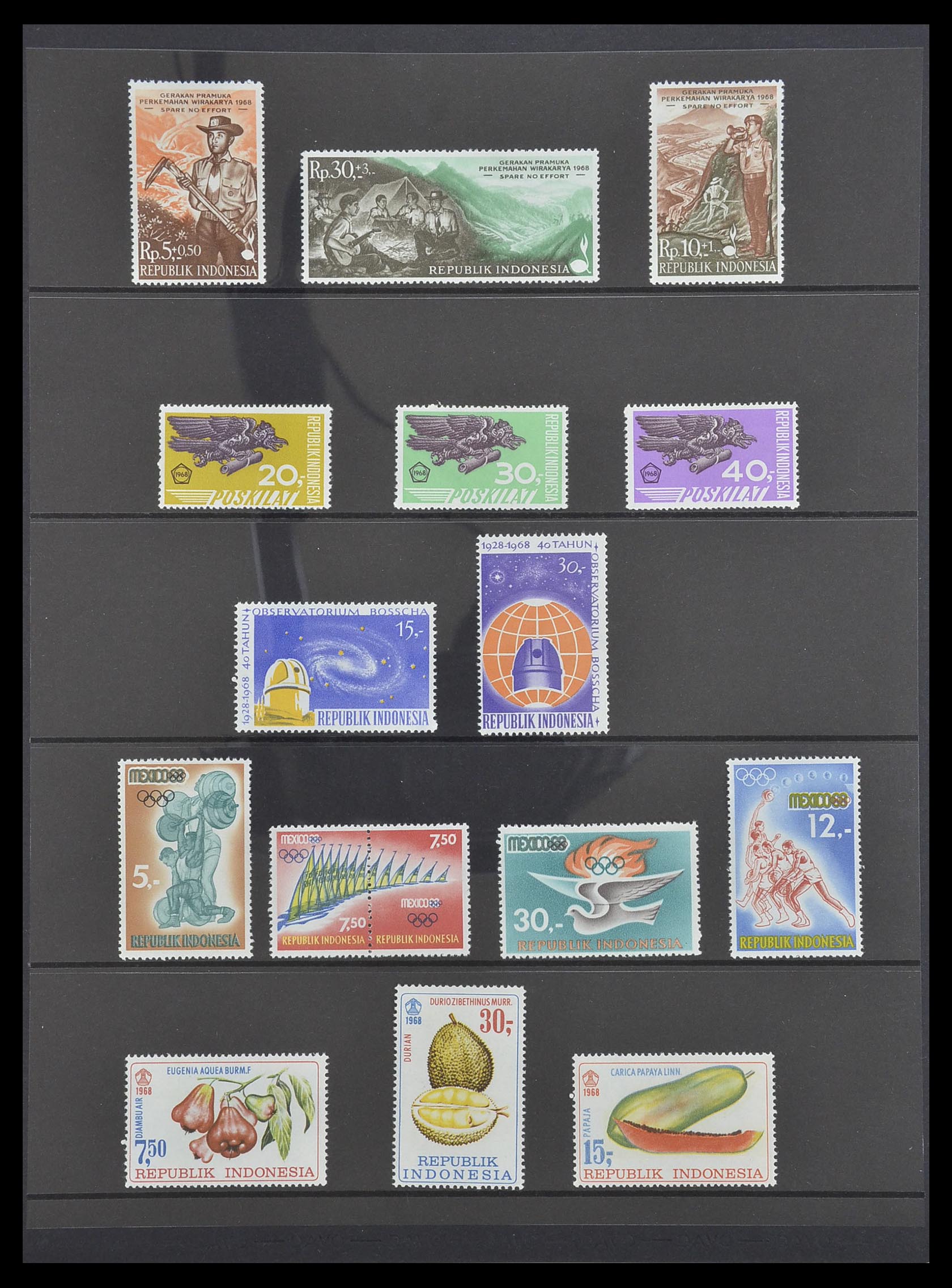 33483 042 - Postzegelverzameling 33483 Indonesië 1945-1999.