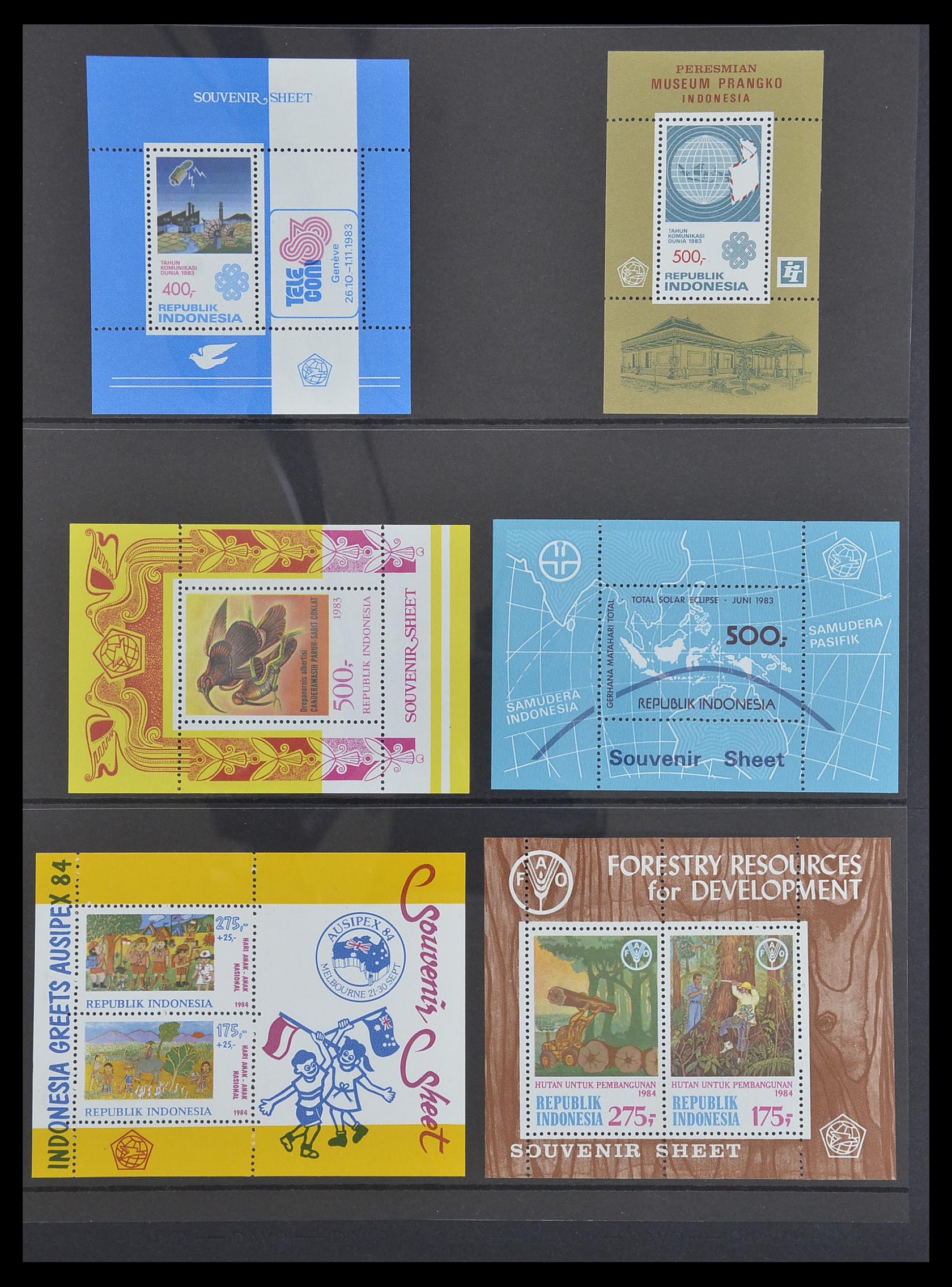 33483 084 - Postzegelverzameling 33483 Indonesië 1945-1999.