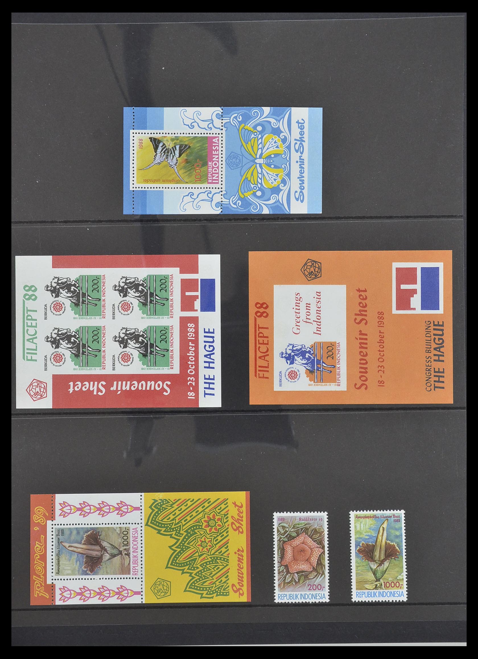 33483 107 - Postzegelverzameling 33483 Indonesië 1945-1999.