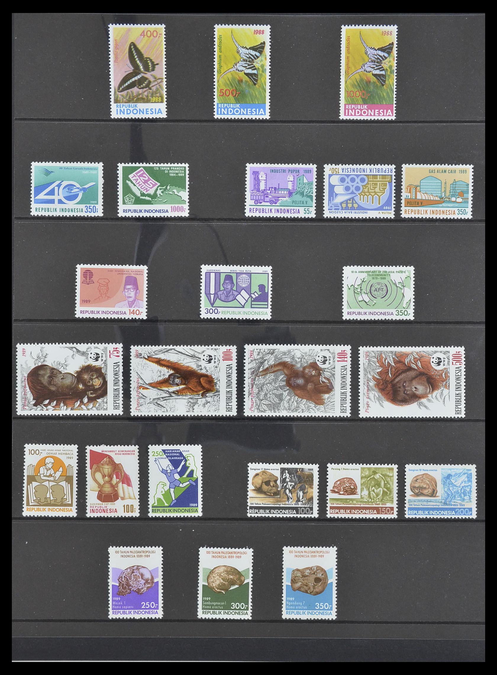 33483 109 - Postzegelverzameling 33483 Indonesië 1945-1999.