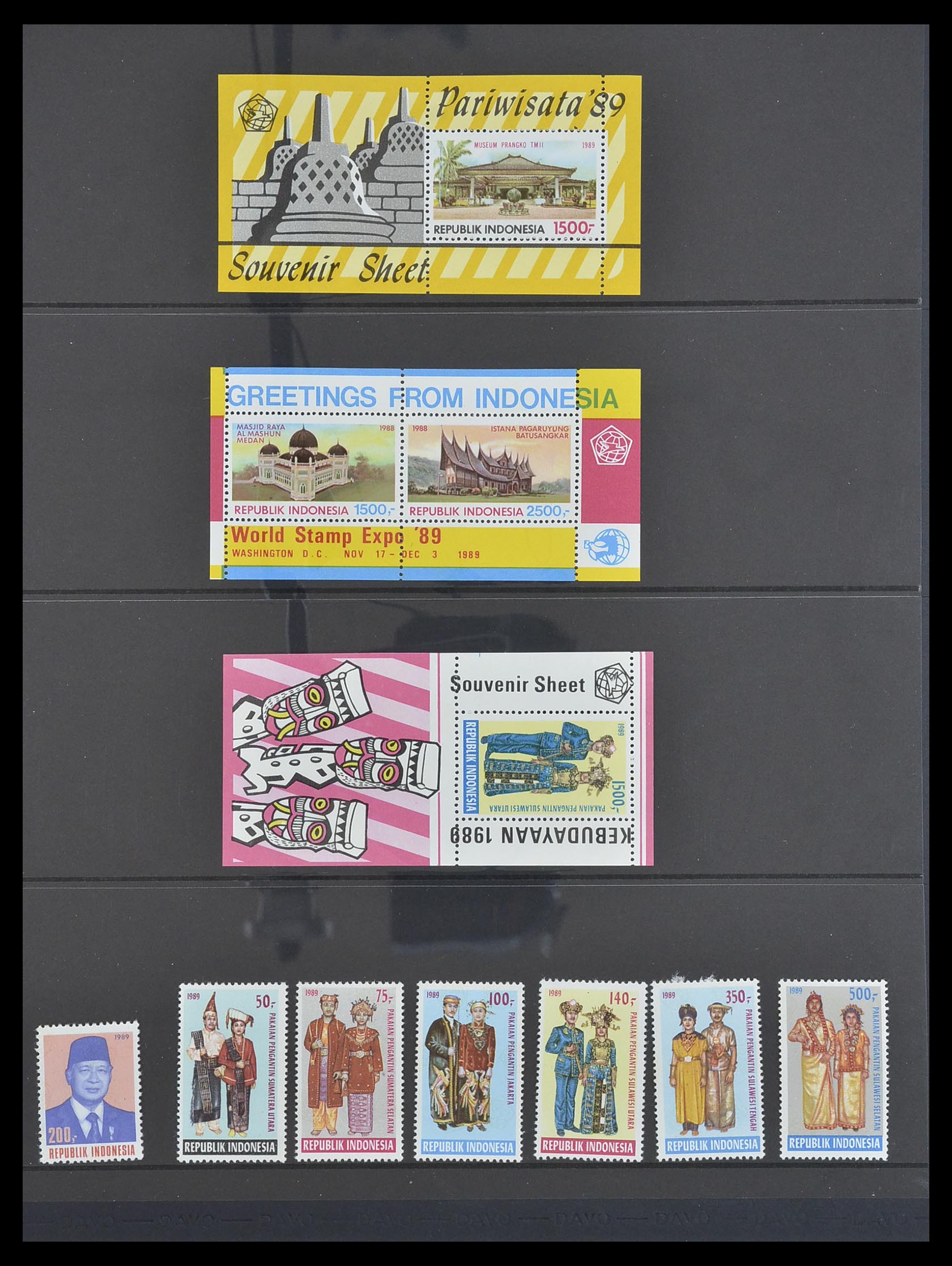 33483 110 - Postzegelverzameling 33483 Indonesië 1945-1999.